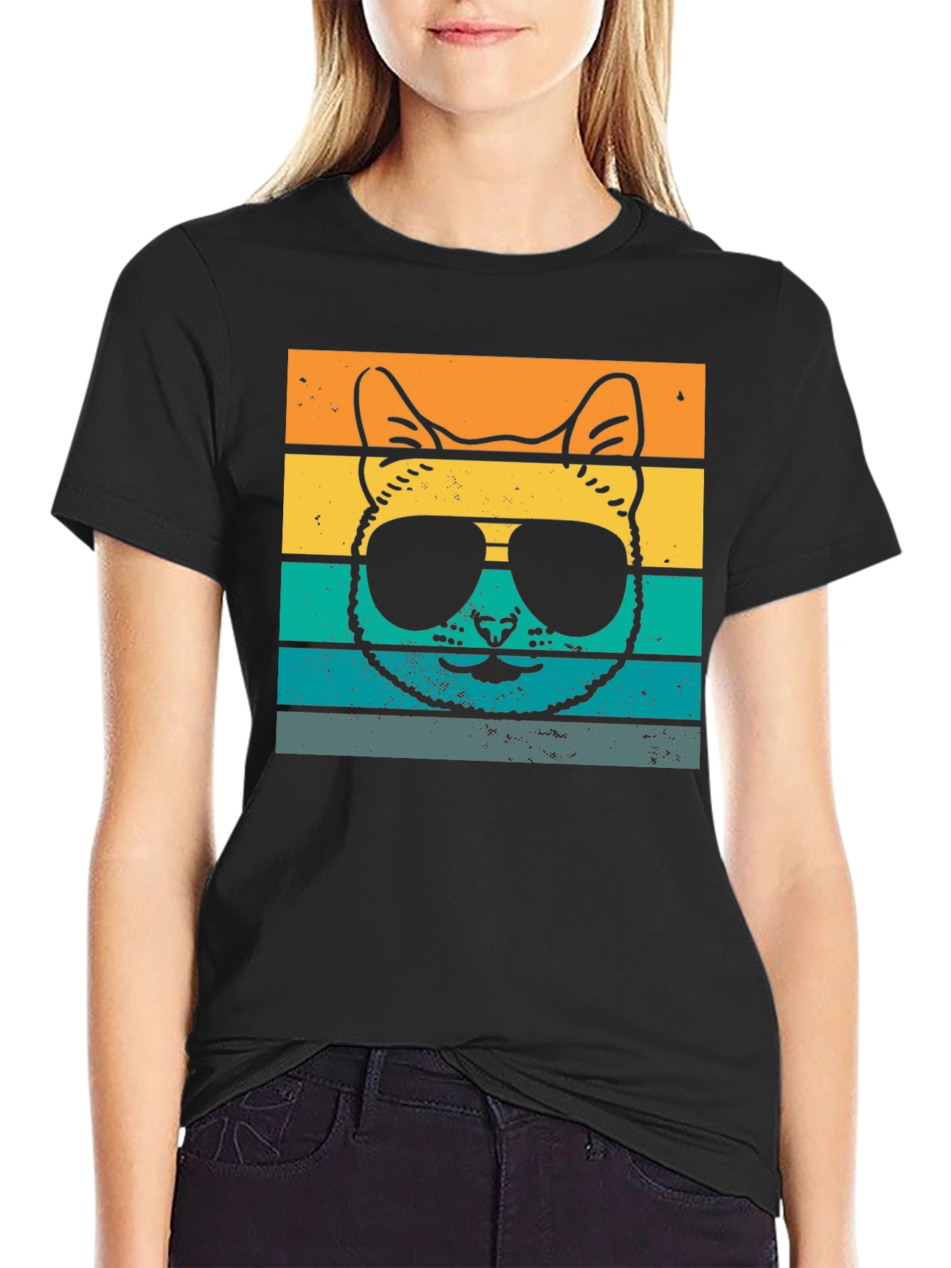 Cool Cat T-Shirt - Retro Style