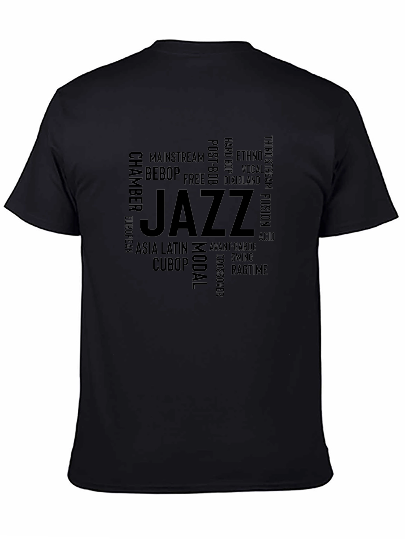 Jazz Music Typography T-Shirt