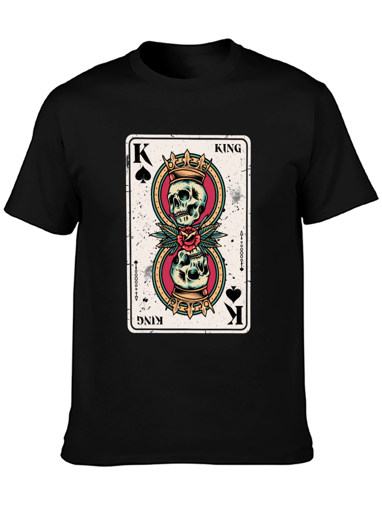 Skull King of Spades Graphic Tee