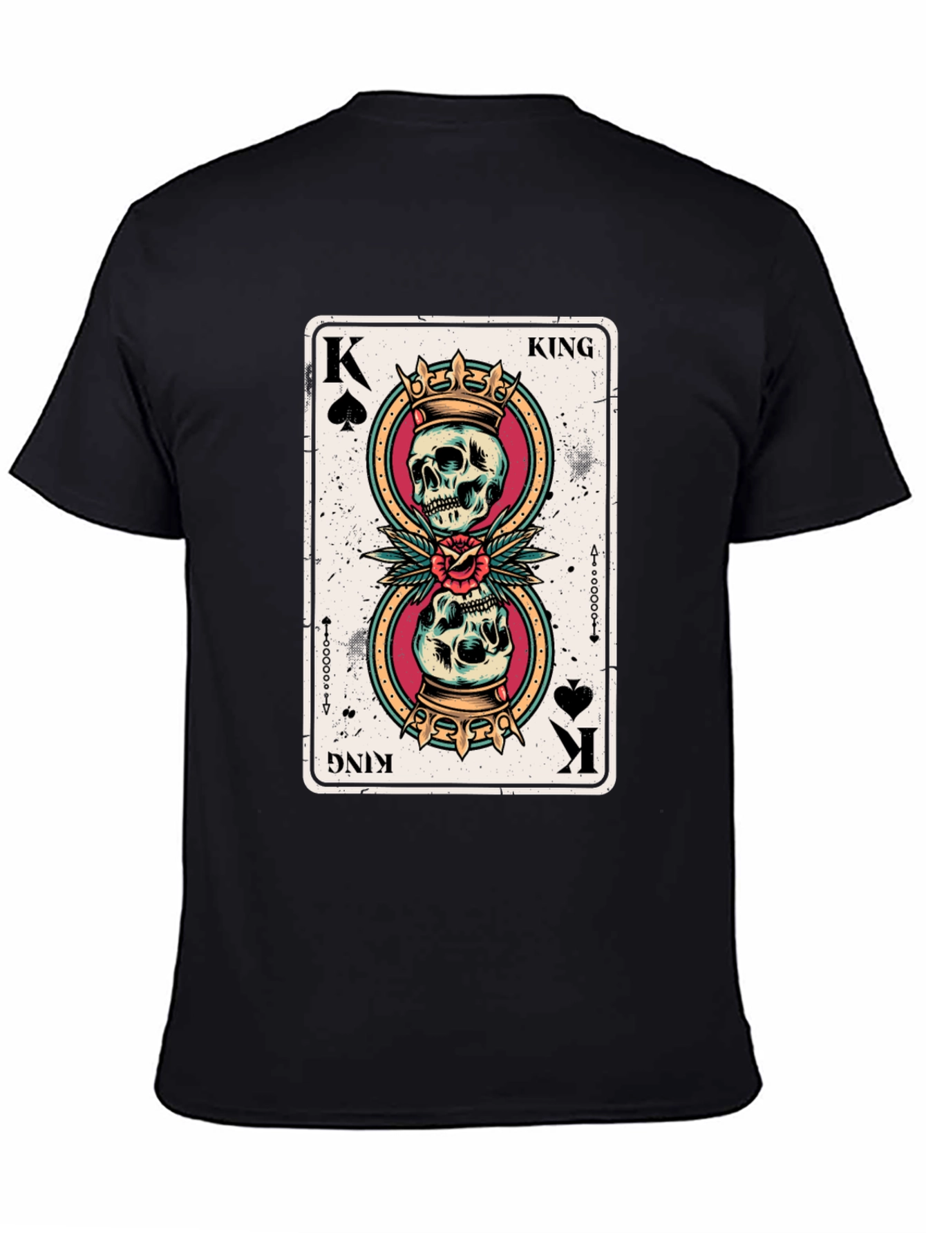 Skull King of Spades Graphic Tee