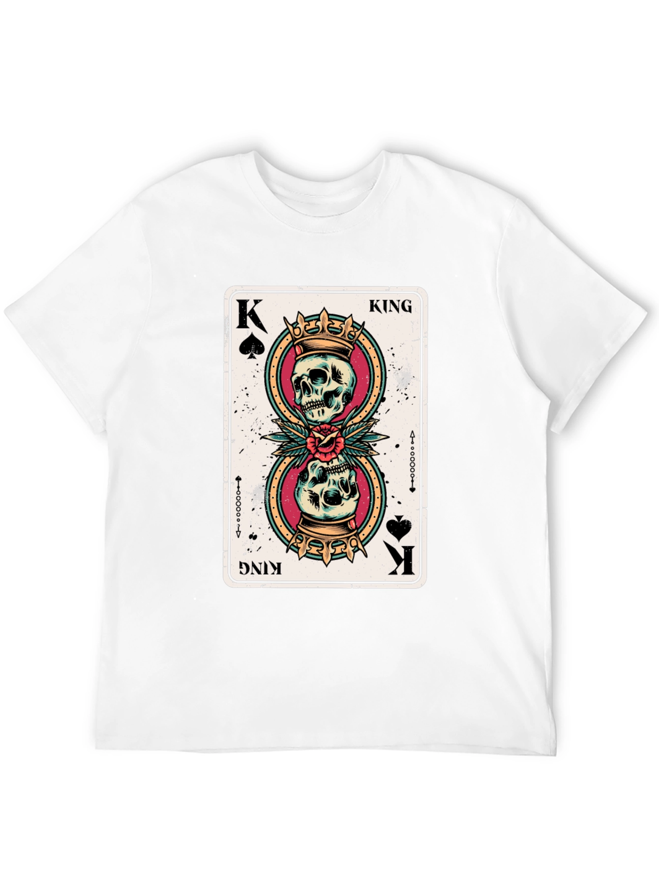 Skull King of Spades Graphic Tee