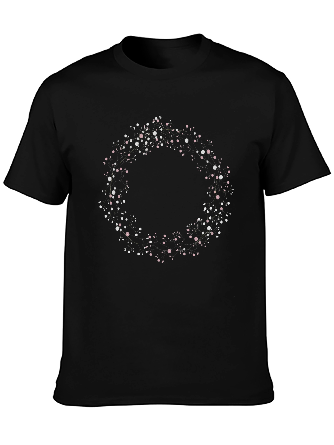 Wreath Graphic Black T-Shirt