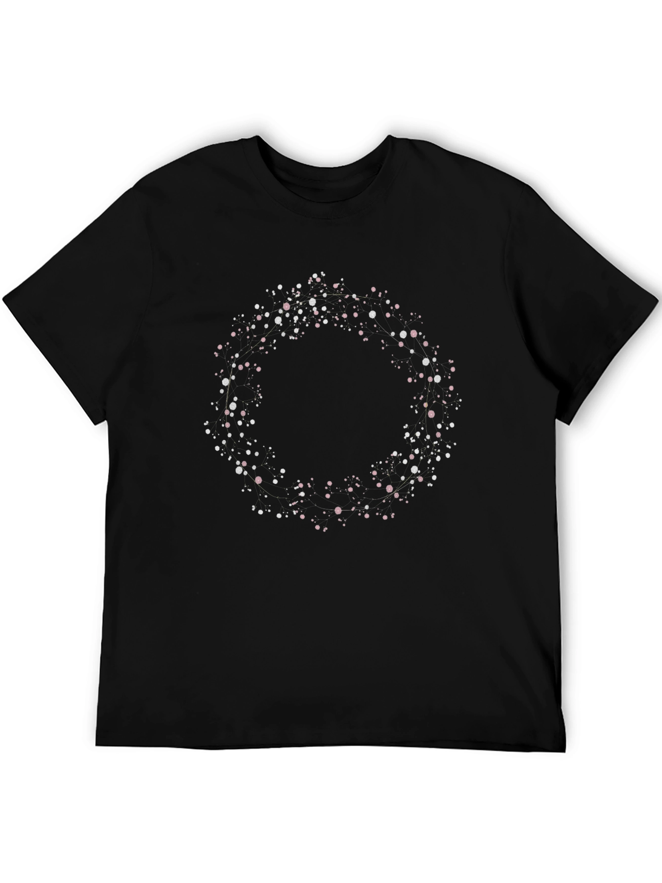 Wreath Graphic Black T-Shirt
