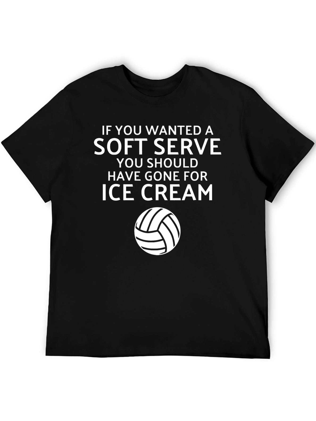 Funny Volleyball T-Shirt - Soft Serve Ice Cream Tee