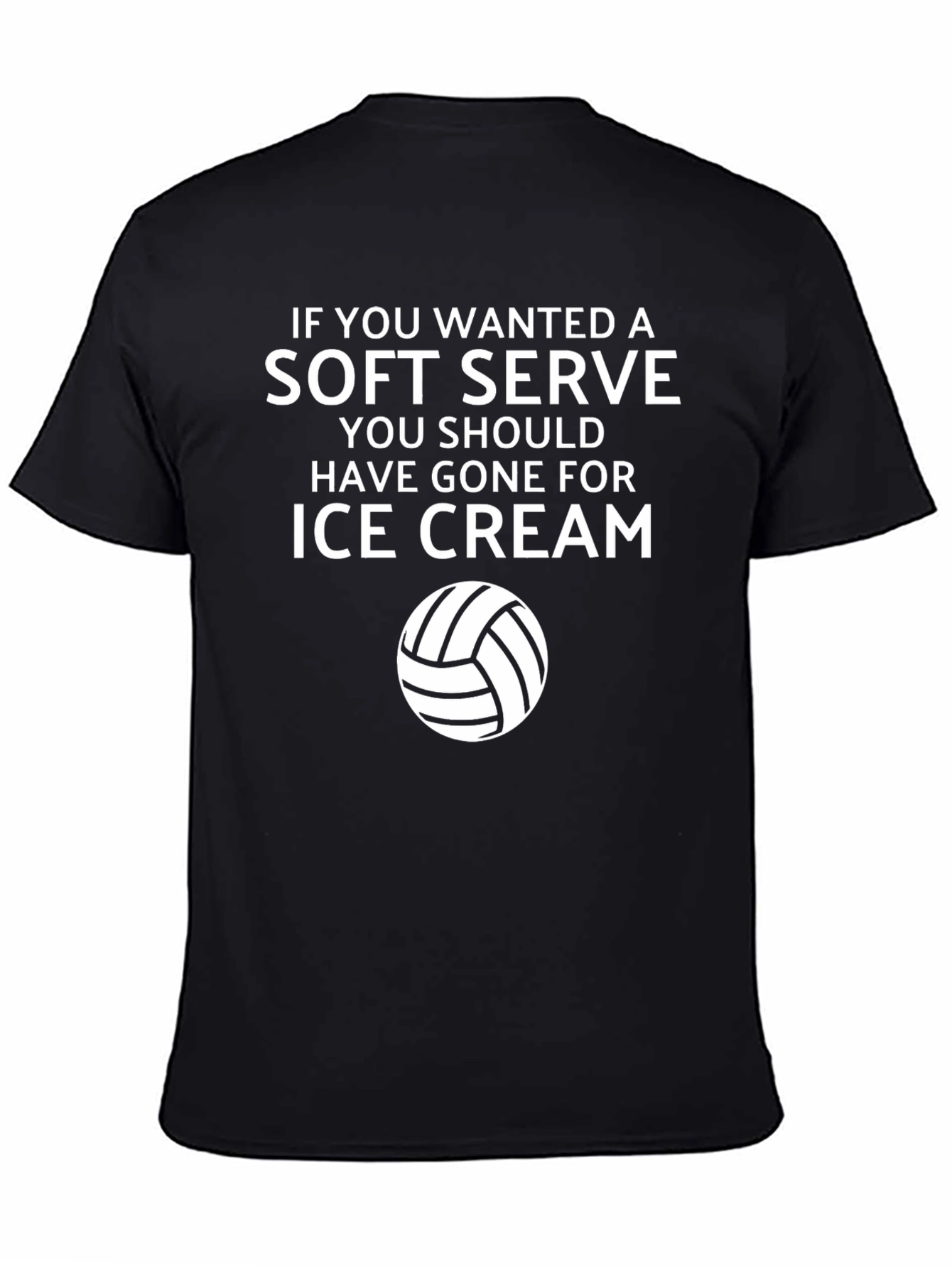 Funny Volleyball T-Shirt - Soft Serve Ice Cream Tee