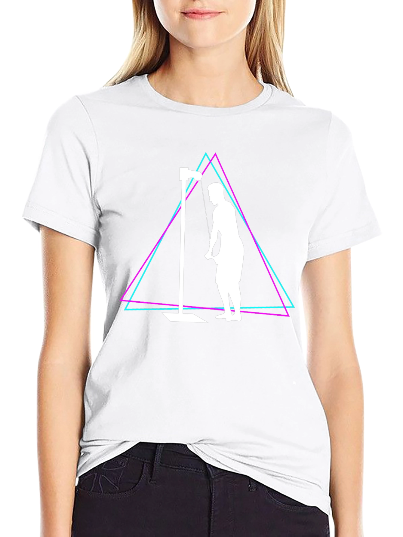 Retro Gym Workout T-Shirt - Tricep Extension Design