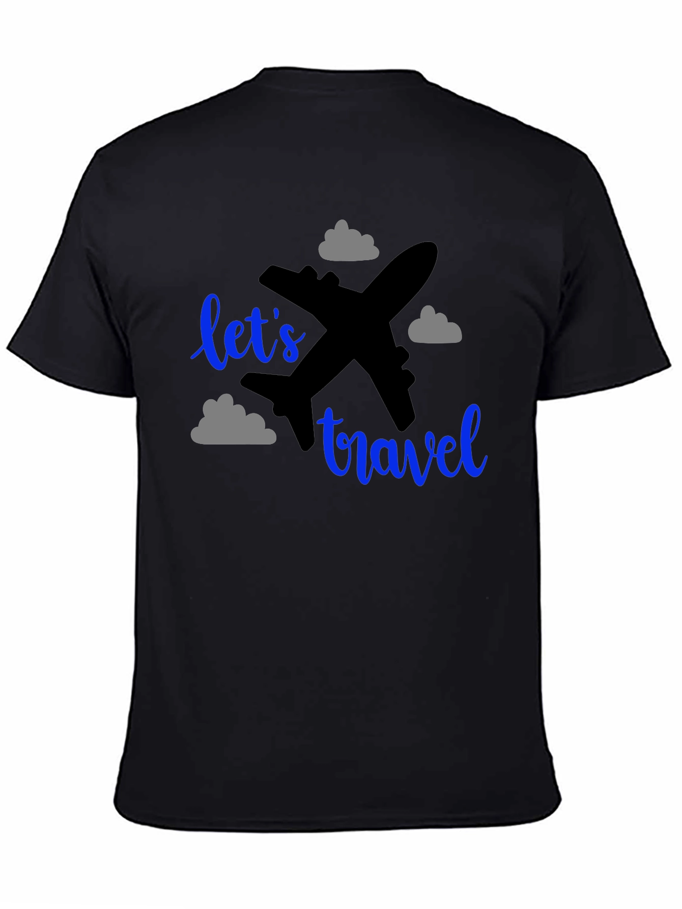 Lets Travel T-Shirt: Airplane Graphic Tee