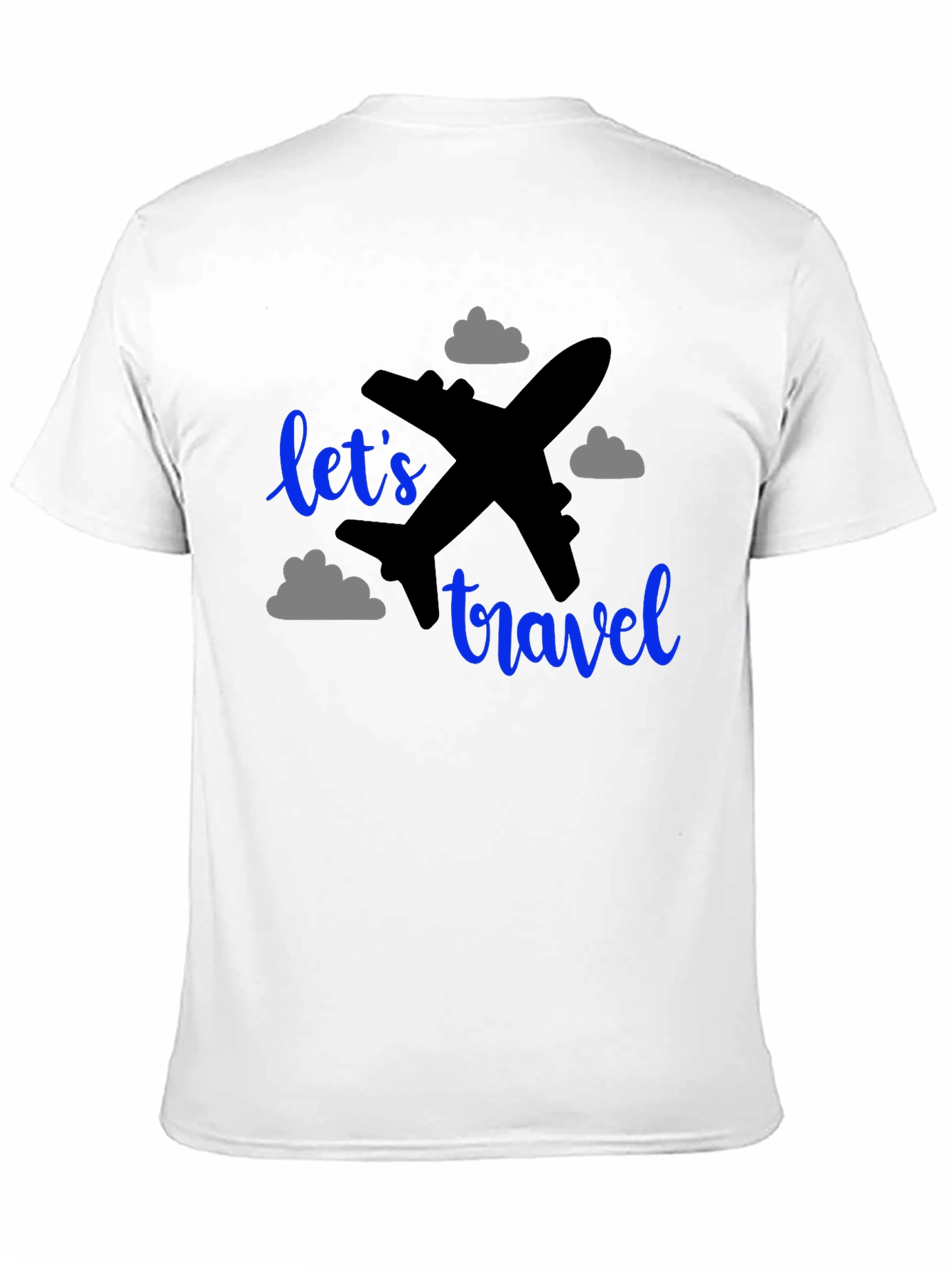 Lets Travel T-Shirt: Airplane Graphic Tee