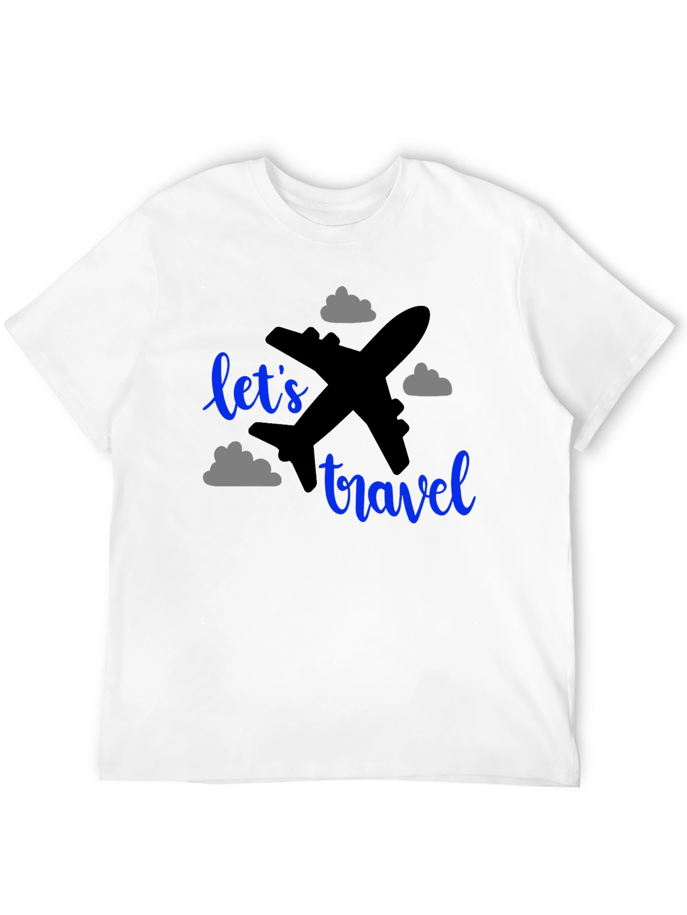 Lets Travel T-Shirt: Airplane Graphic Tee