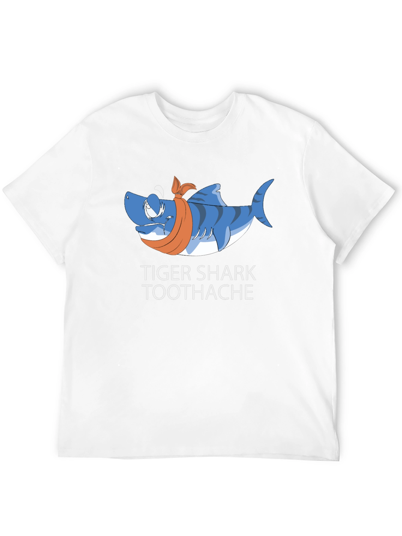 Tiger Shark Toothache Black T-Shirt