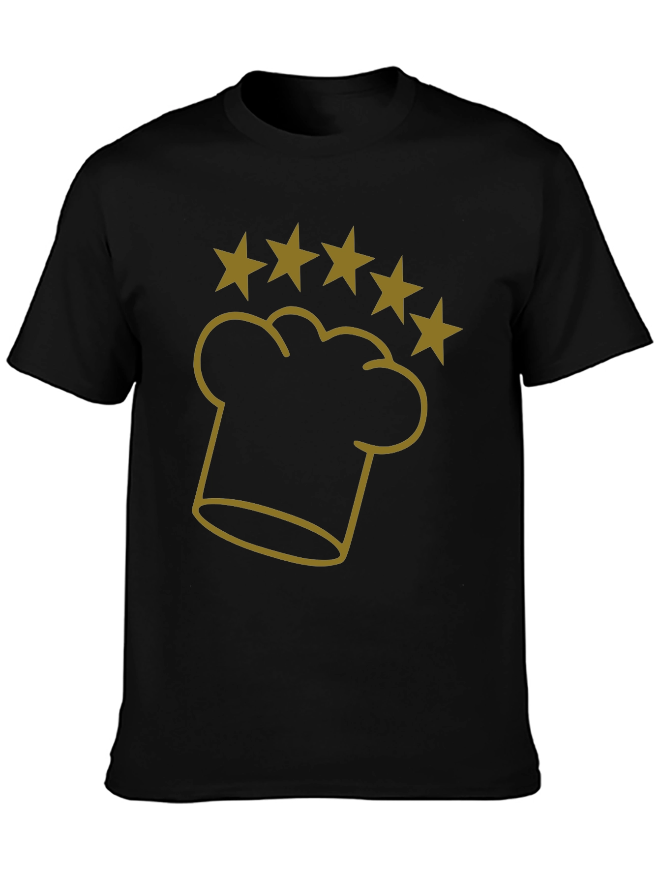 Chef Hat Five Star T-Shirt - Restaurant Quality
