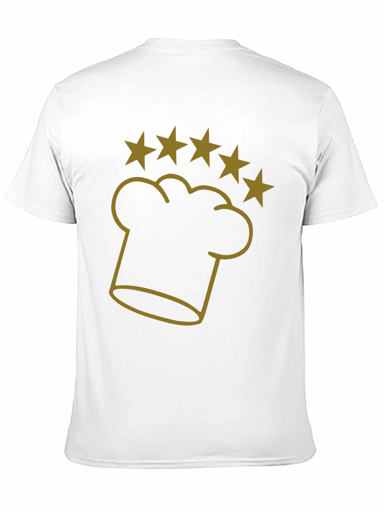 Chef Hat Five Star T-Shirt - Restaurant Quality