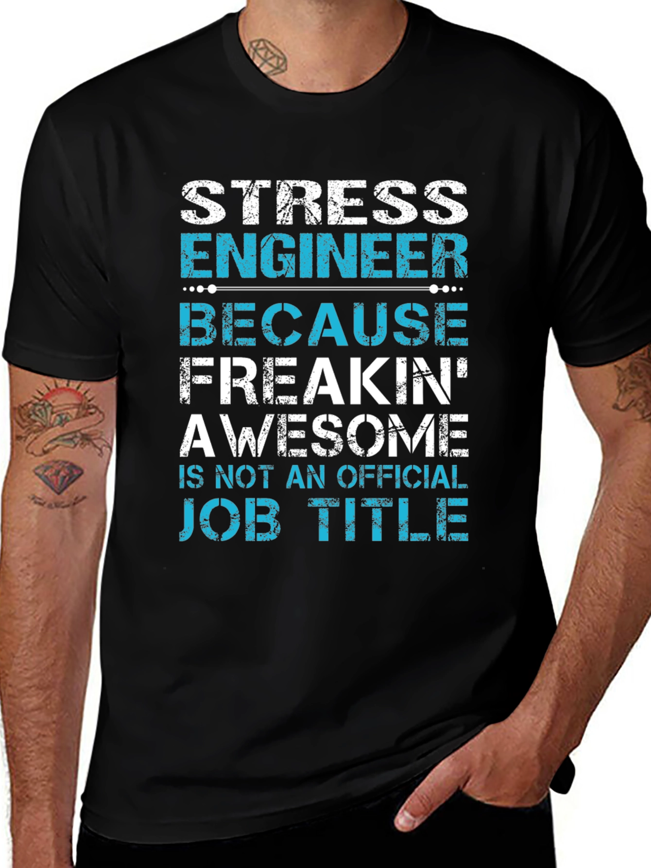 Stress Engineer T-Shirt: Awesome Job Title Tee