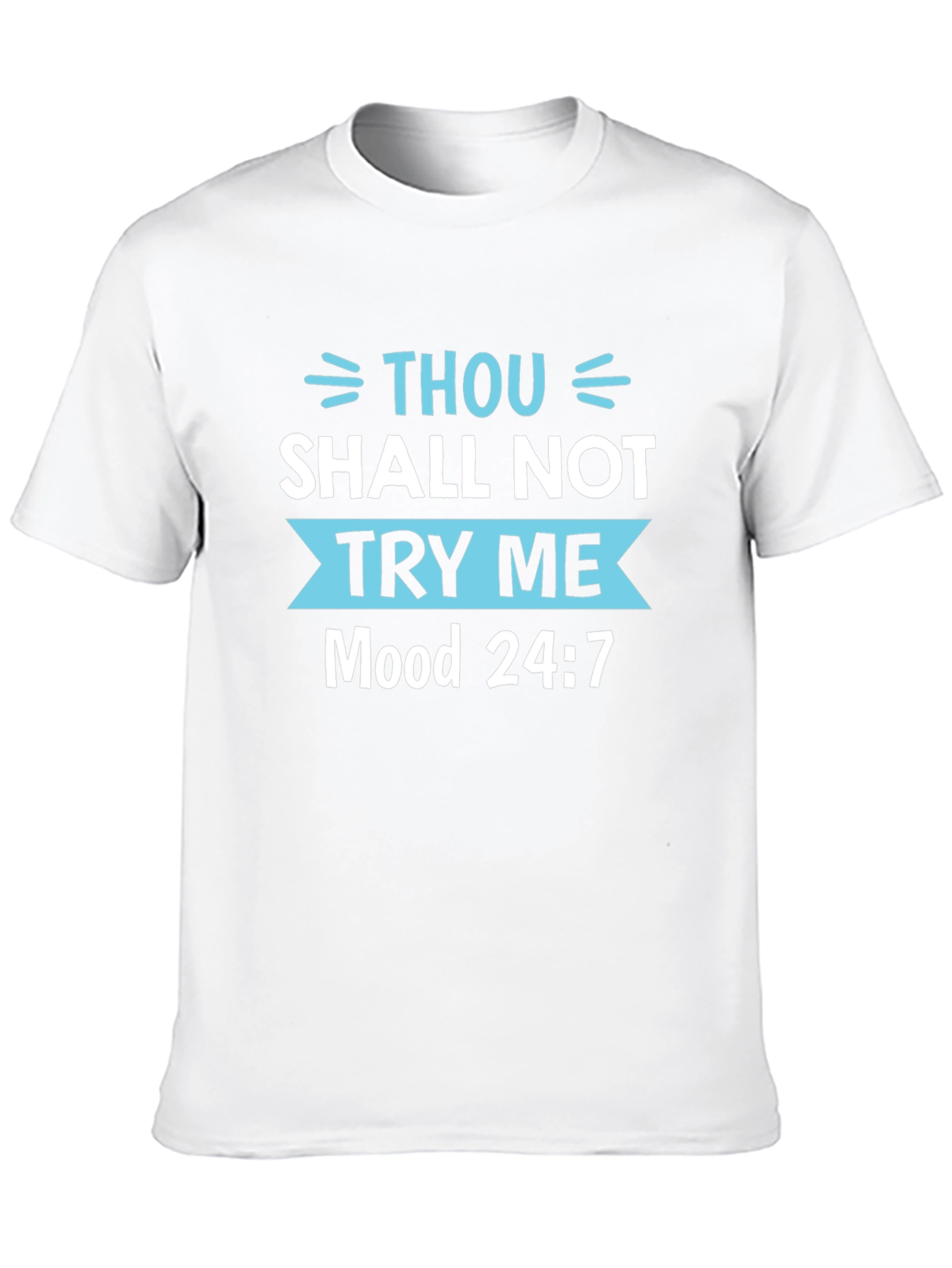 Thou Shalt Not Try Me Black Tee