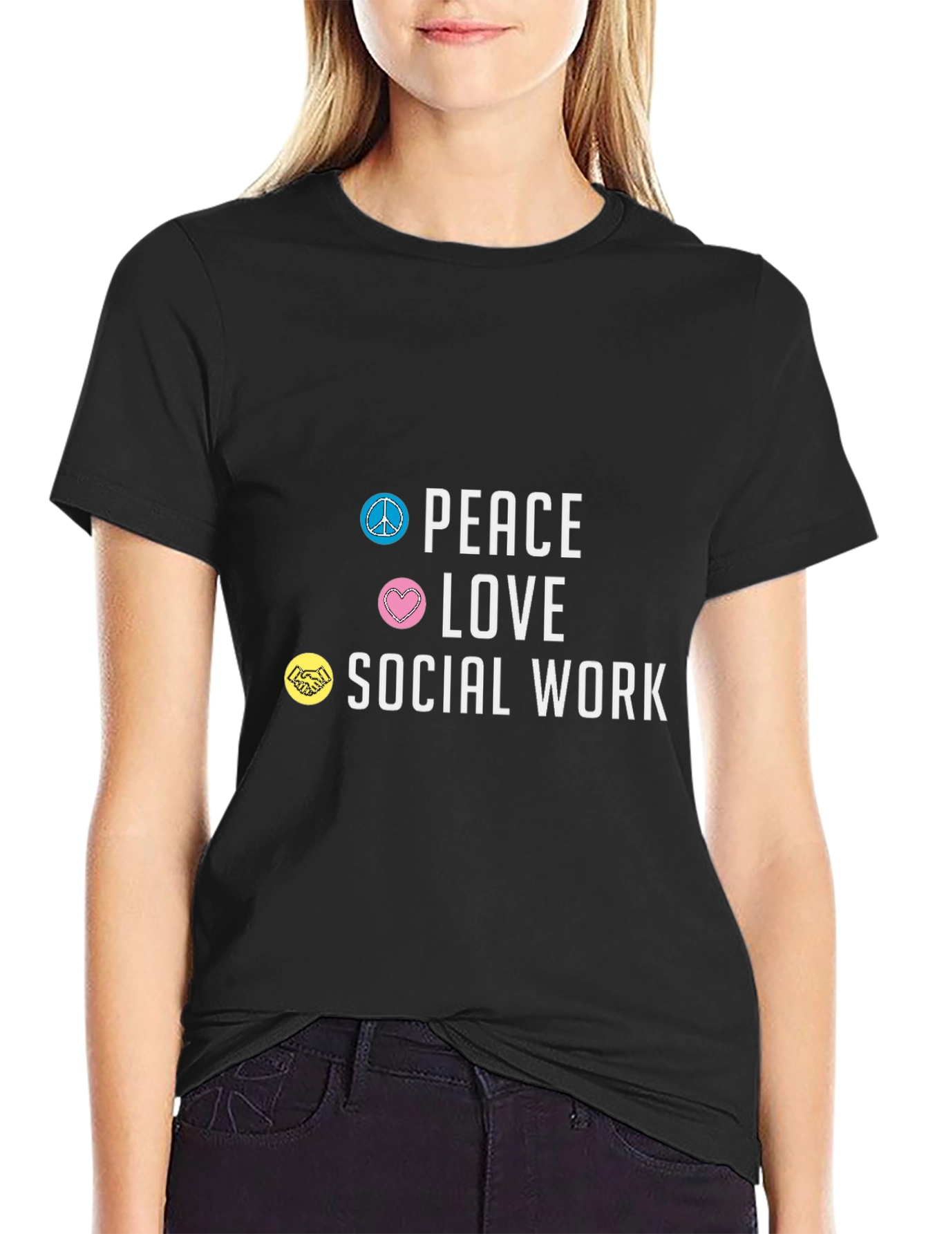 Peace Love Social Work T-Shirt