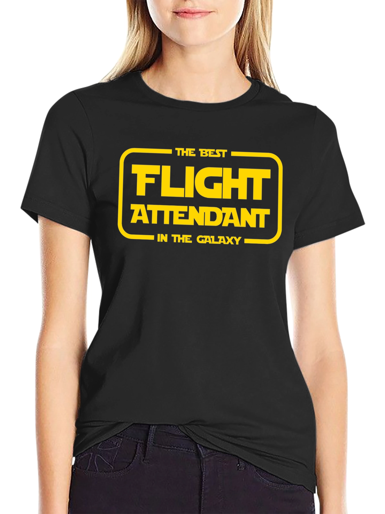 Best Flight Attendant Galaxy T-Shirt