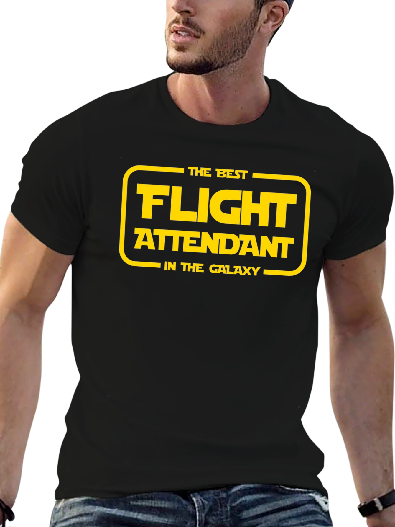 Best Flight Attendant Galaxy T-Shirt