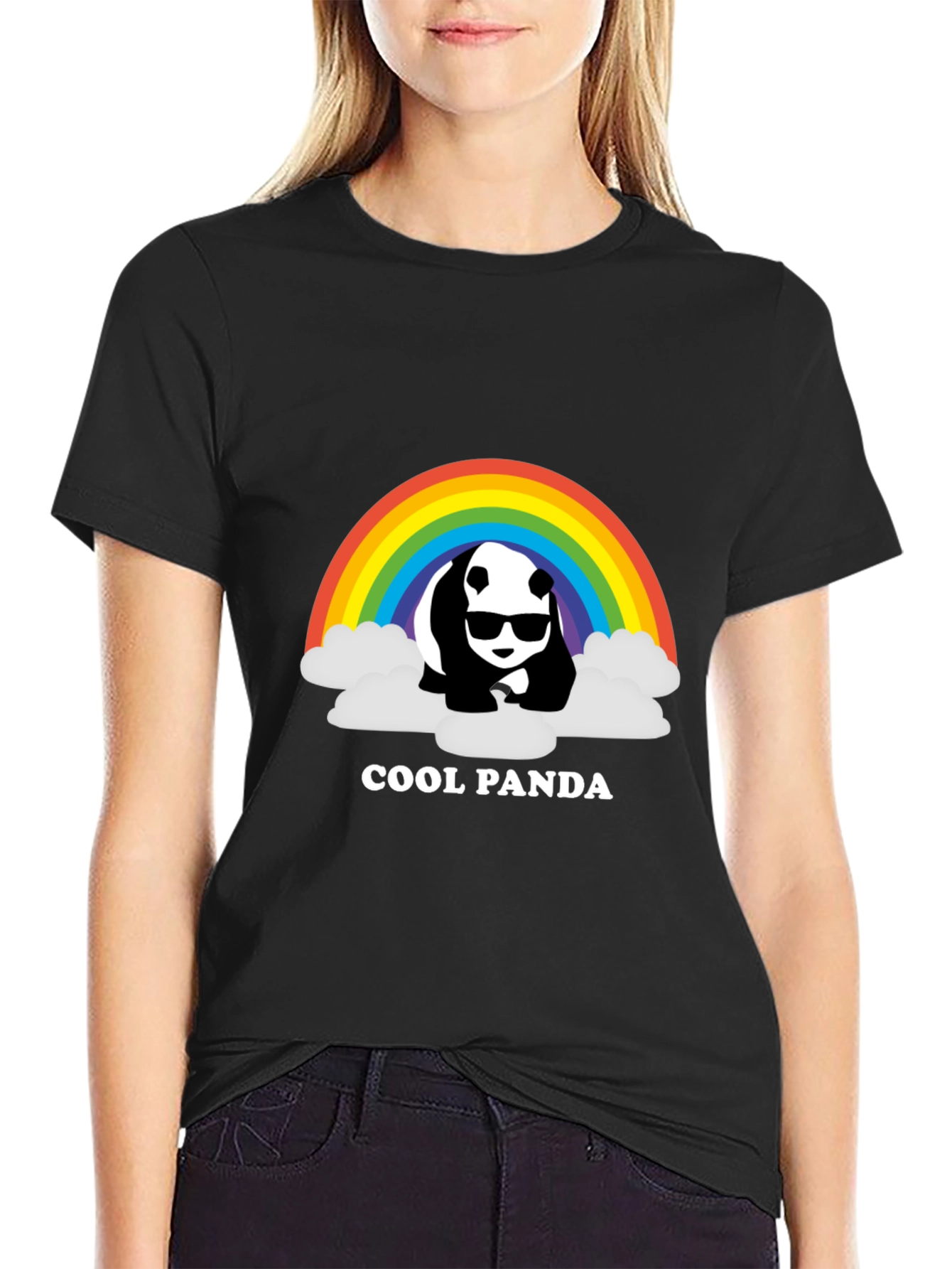 Cool Panda Rainbow T-Shirt