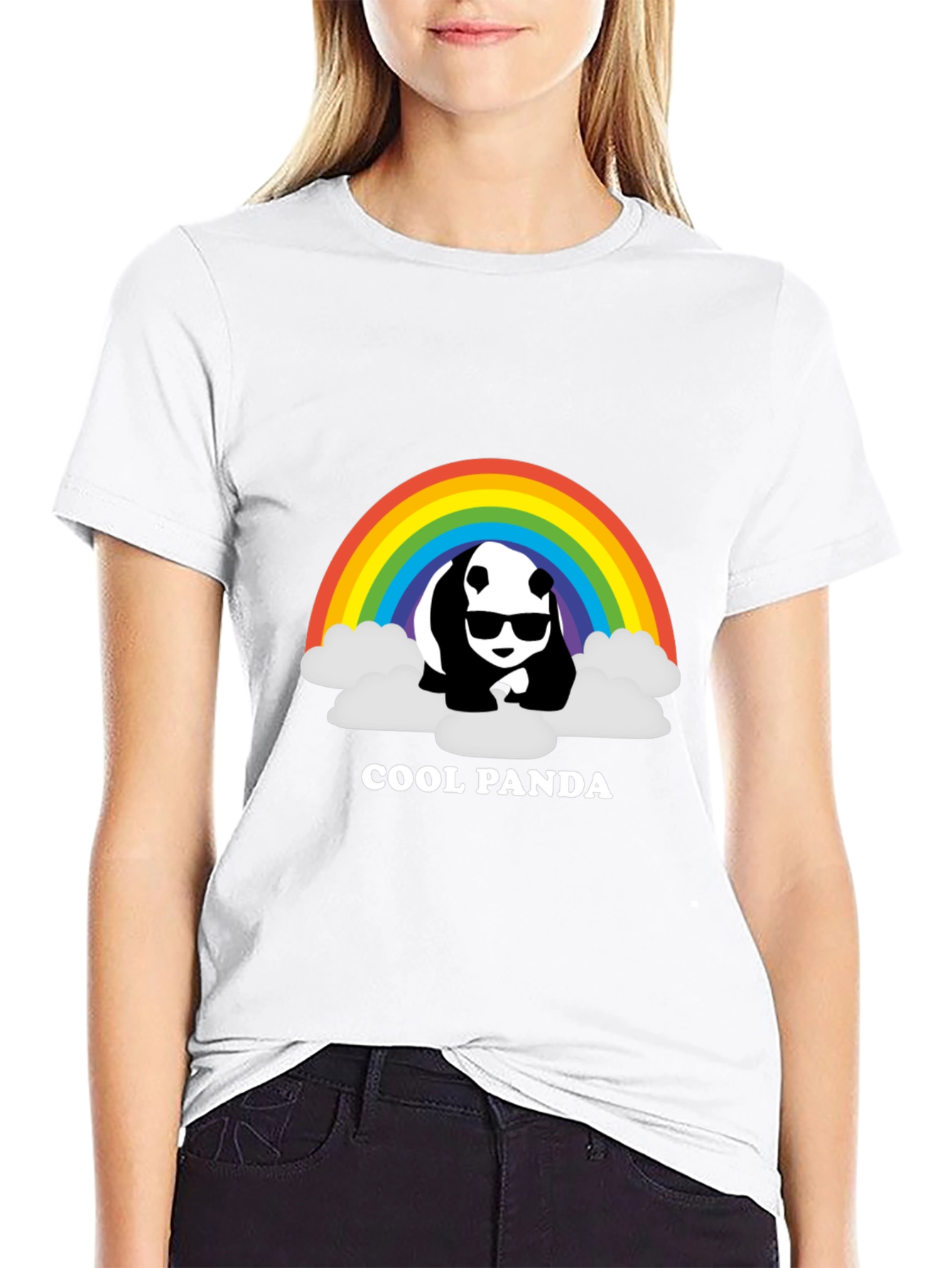 Cool Panda Rainbow T-Shirt
