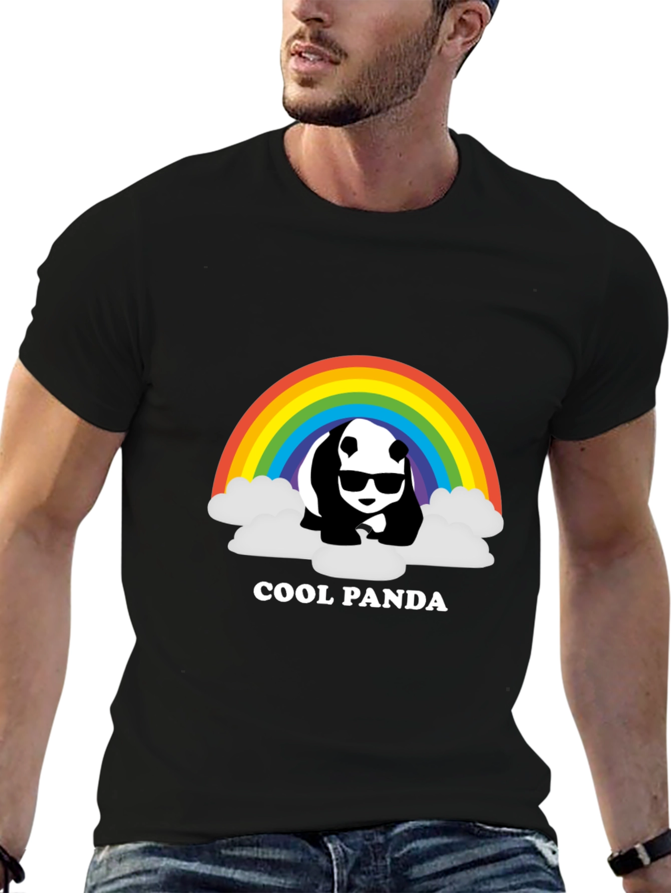Cool Panda Rainbow T-Shirt