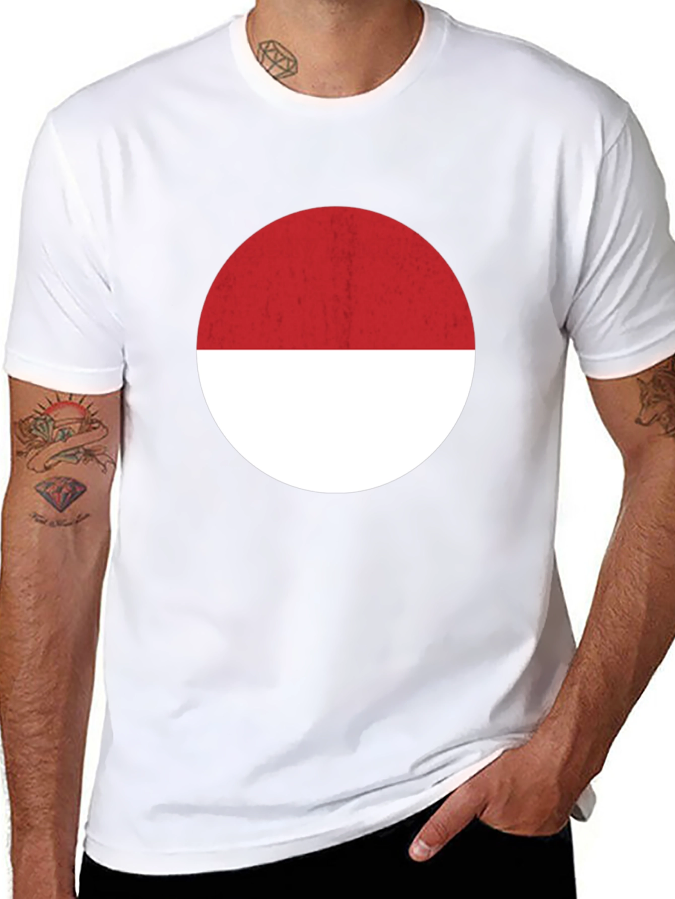 Circle Flag Graphic T-Shirt