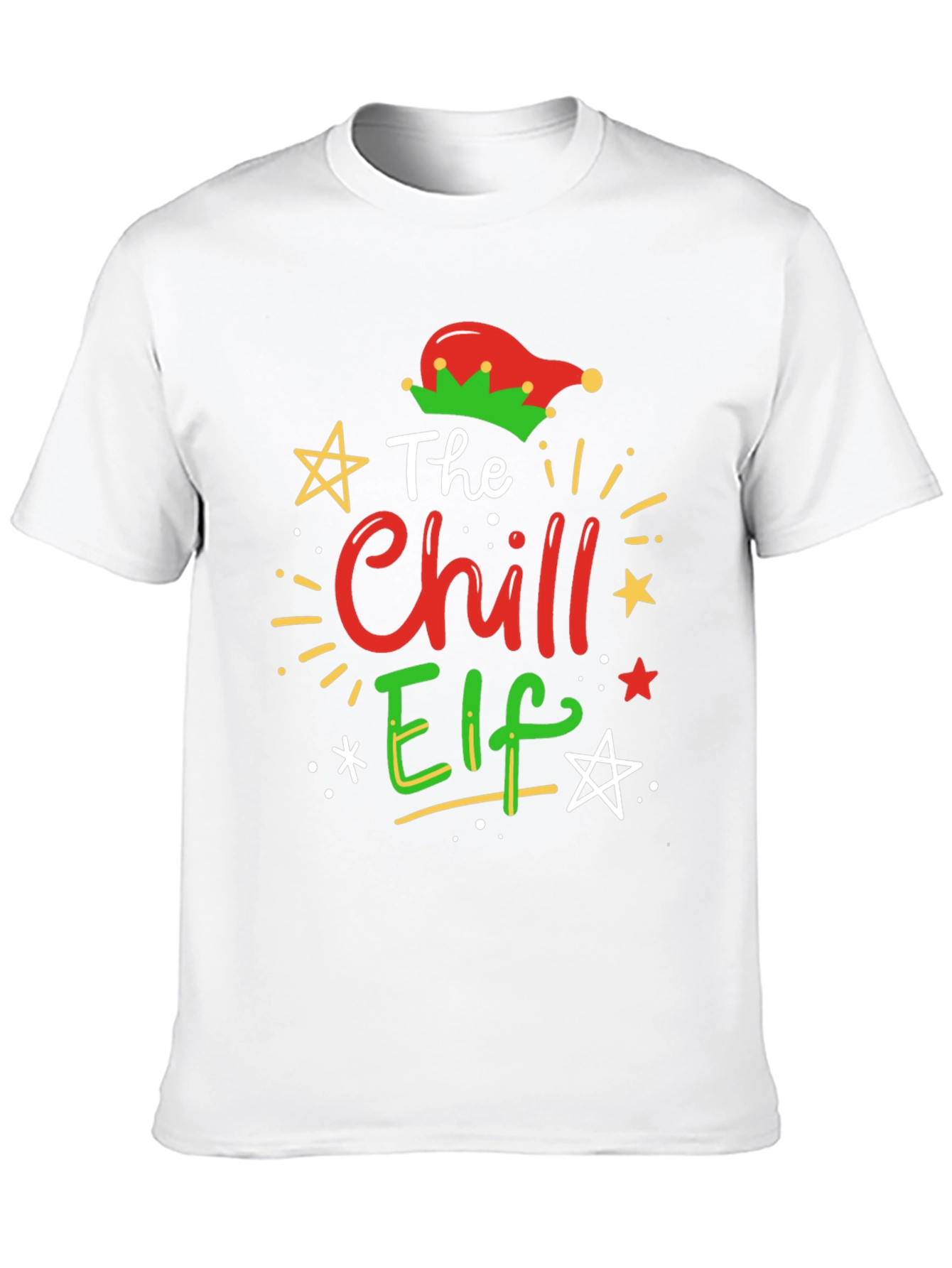 Chill Elf Christmas Graphic Tee