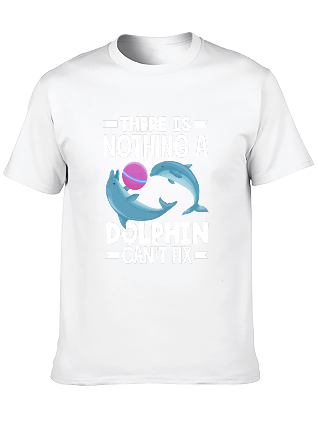Dolphin Fix T-Shirt - Black Cotton Graphic Tee