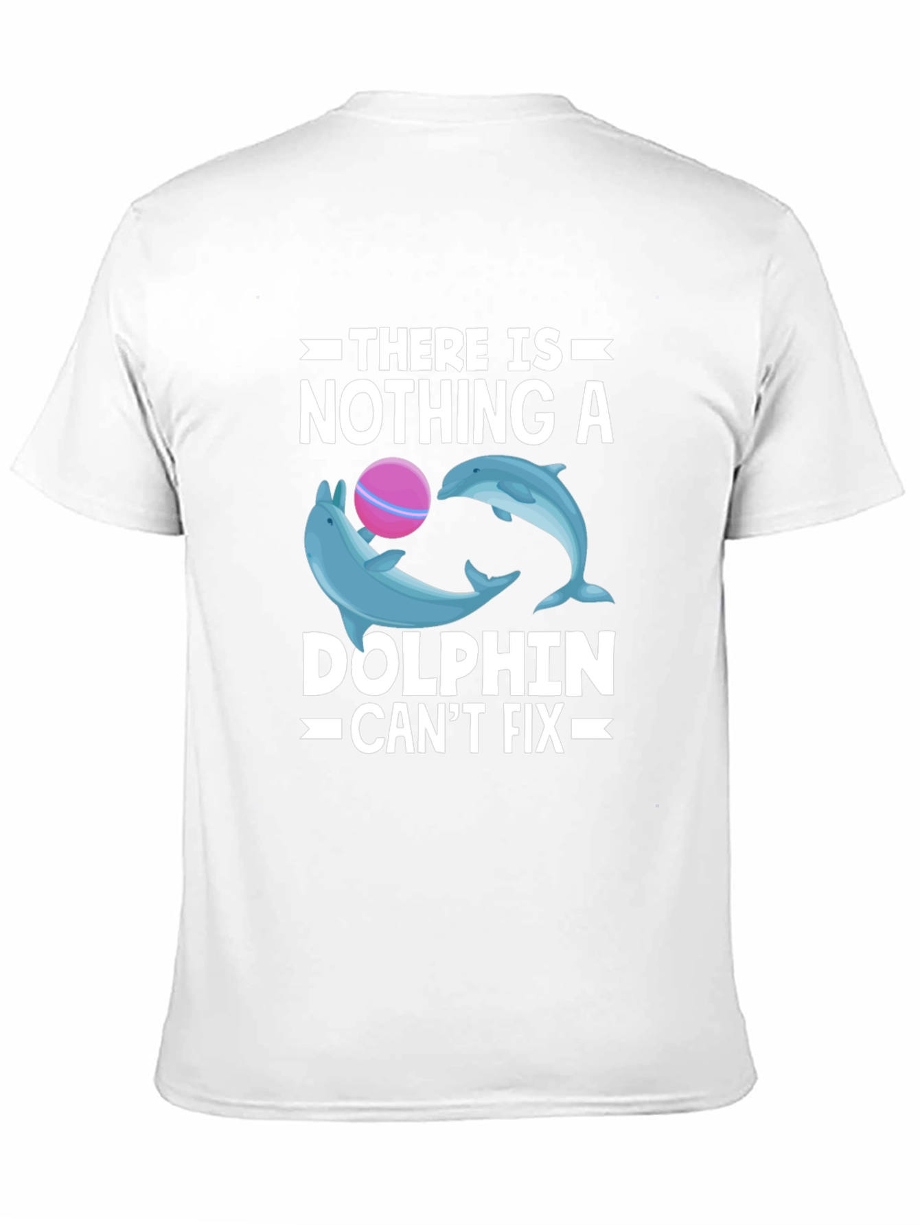 Dolphin Fix T-Shirt - Black Cotton Graphic Tee