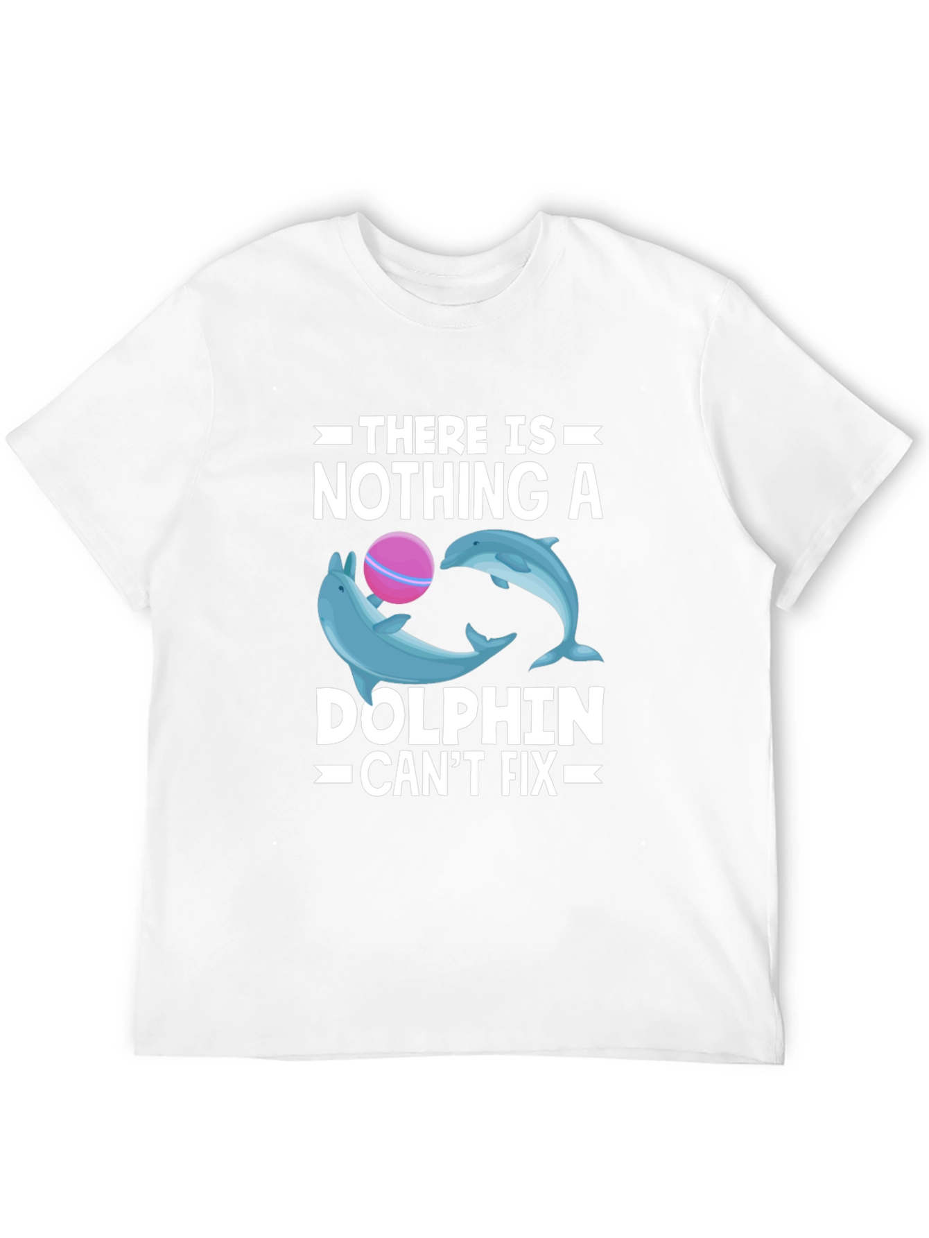 Dolphin Fix T-Shirt - Black Cotton Graphic Tee