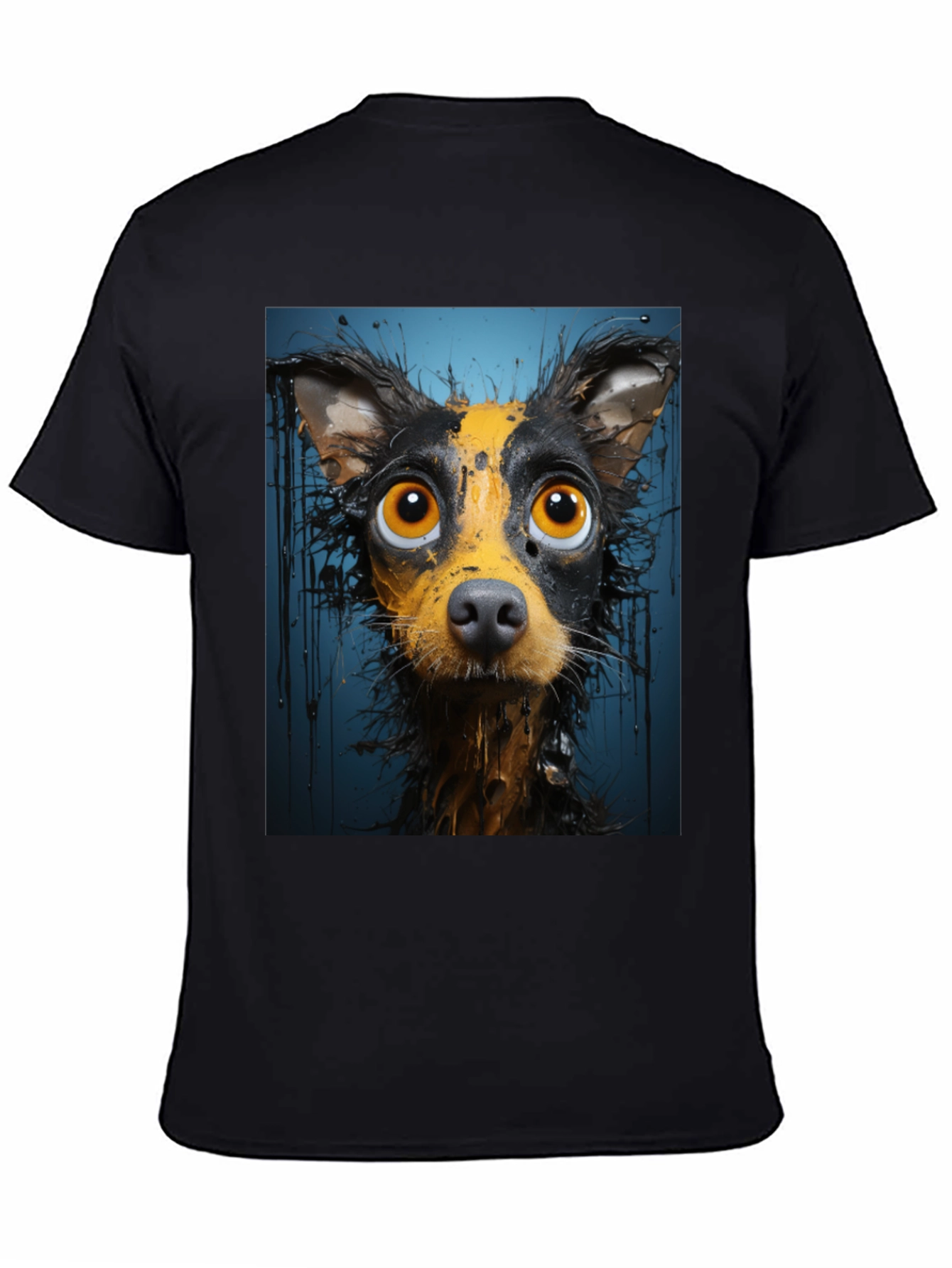 Dog Art Graphic Tee - Quirky Pet Lover T-Shirt