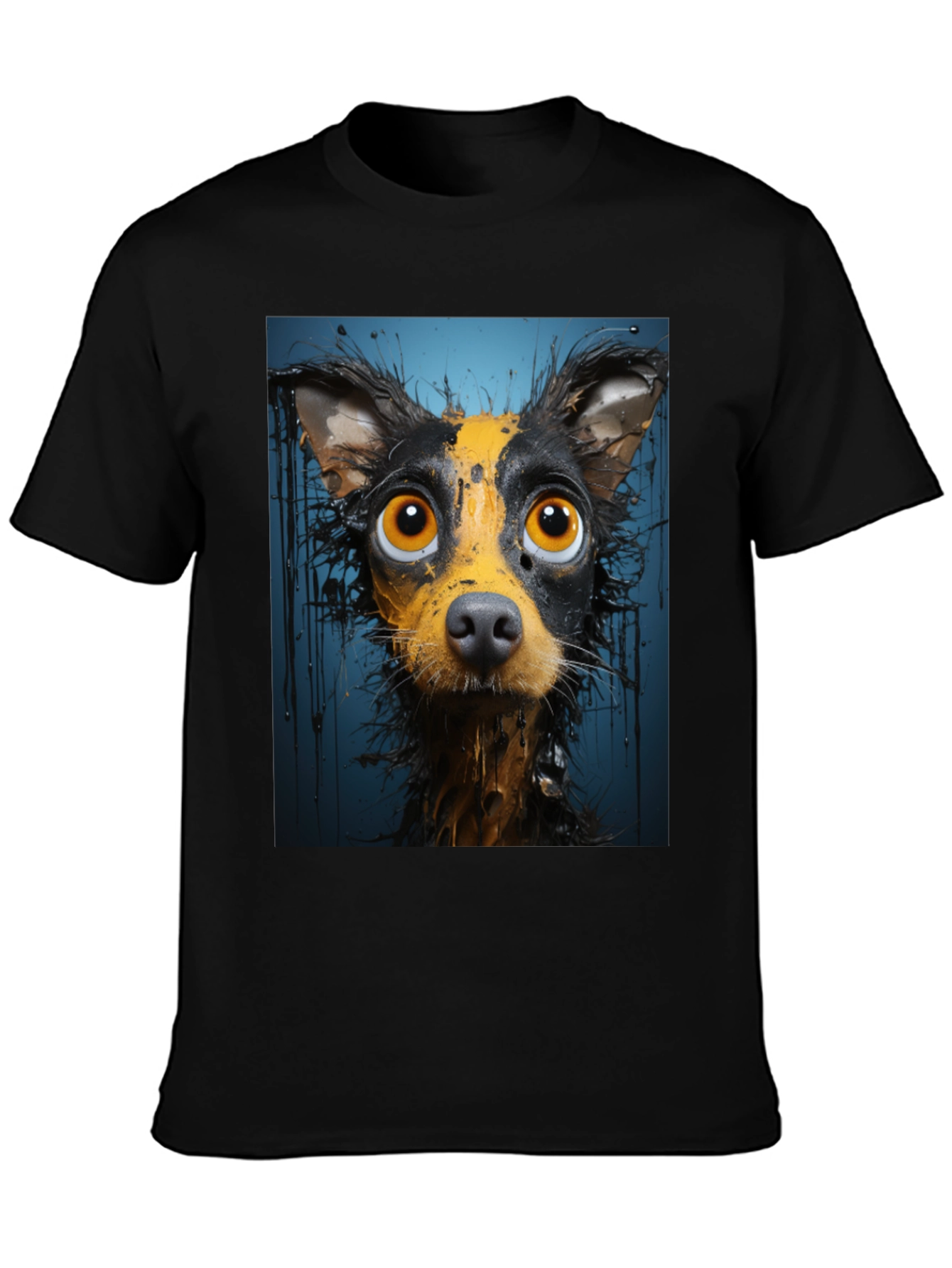 Dog Art Graphic Tee - Quirky Pet Lover T-Shirt
