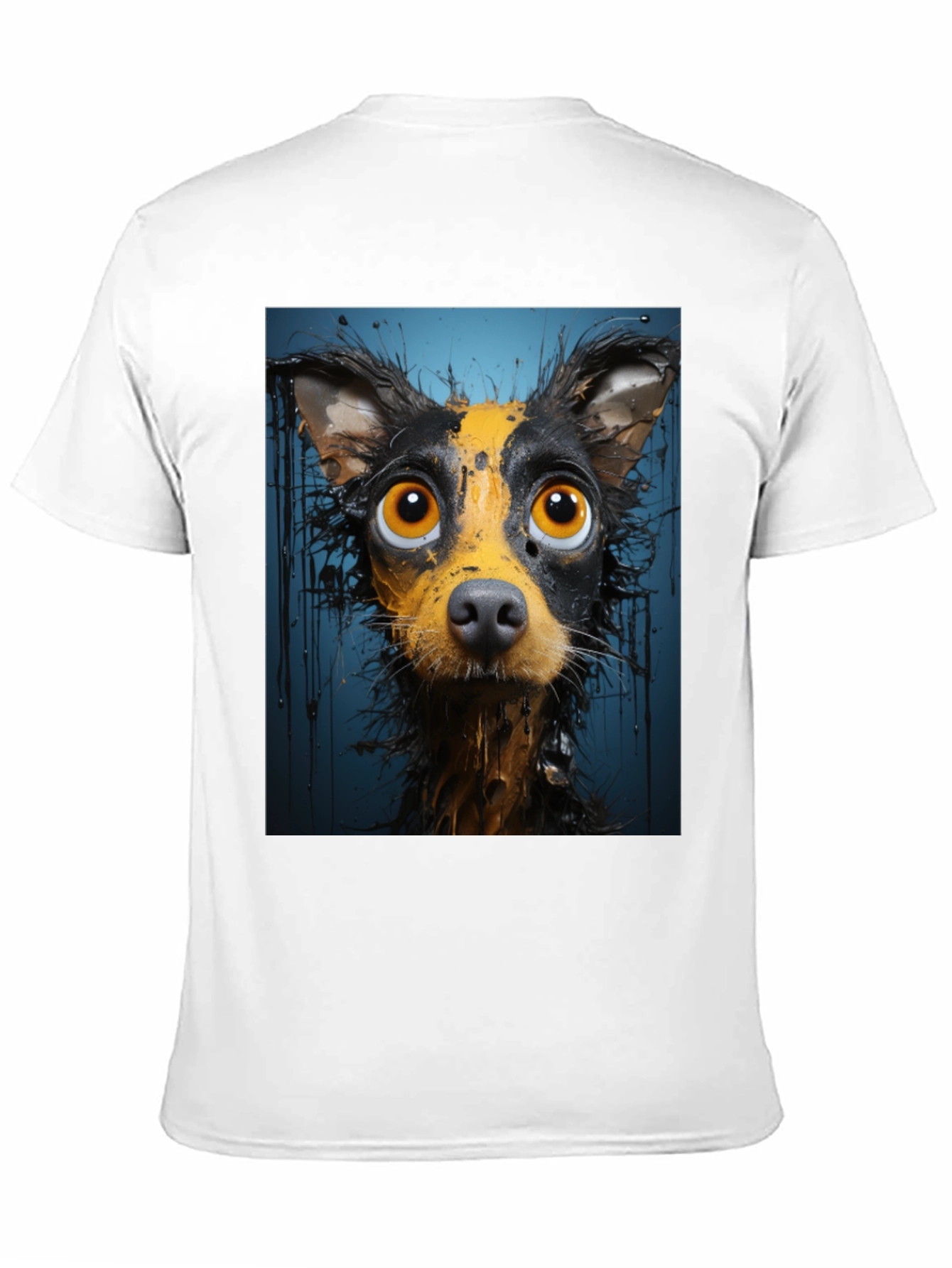 Dog Art Graphic Tee - Quirky Pet Lover T-Shirt