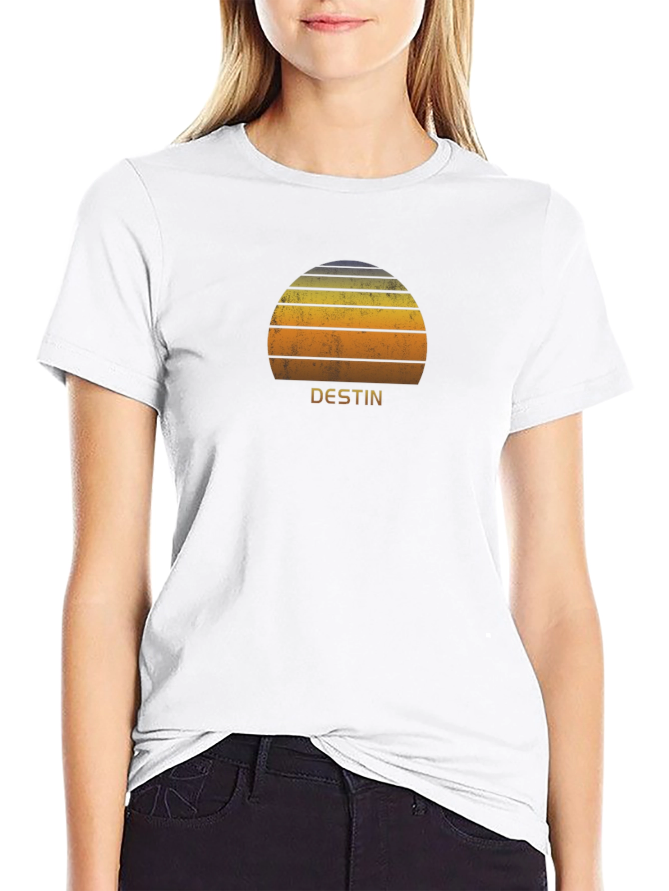 Destin Retro Sunset Graphic Tee