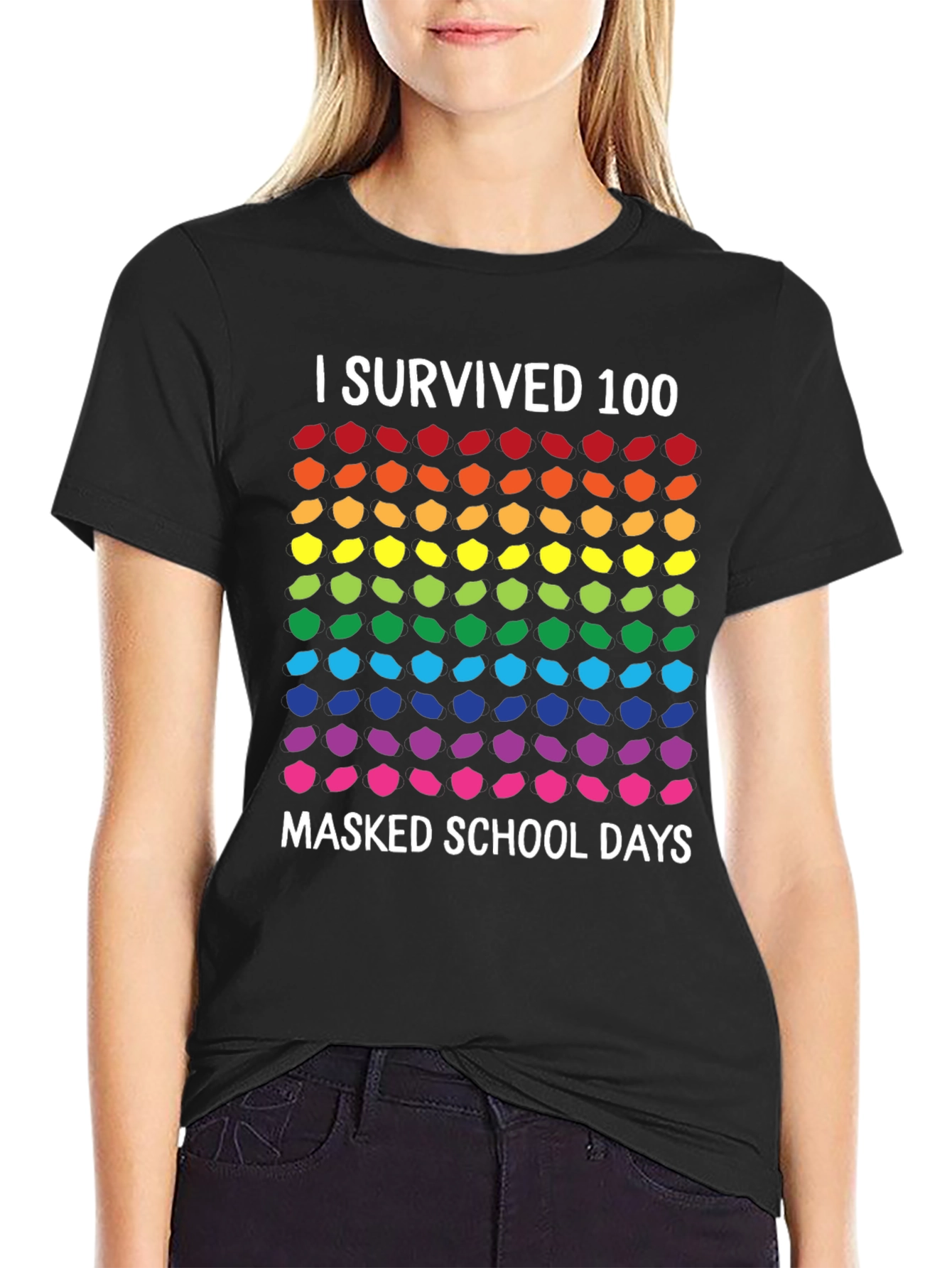 I Survived 100 Masked School Days T-Shirt