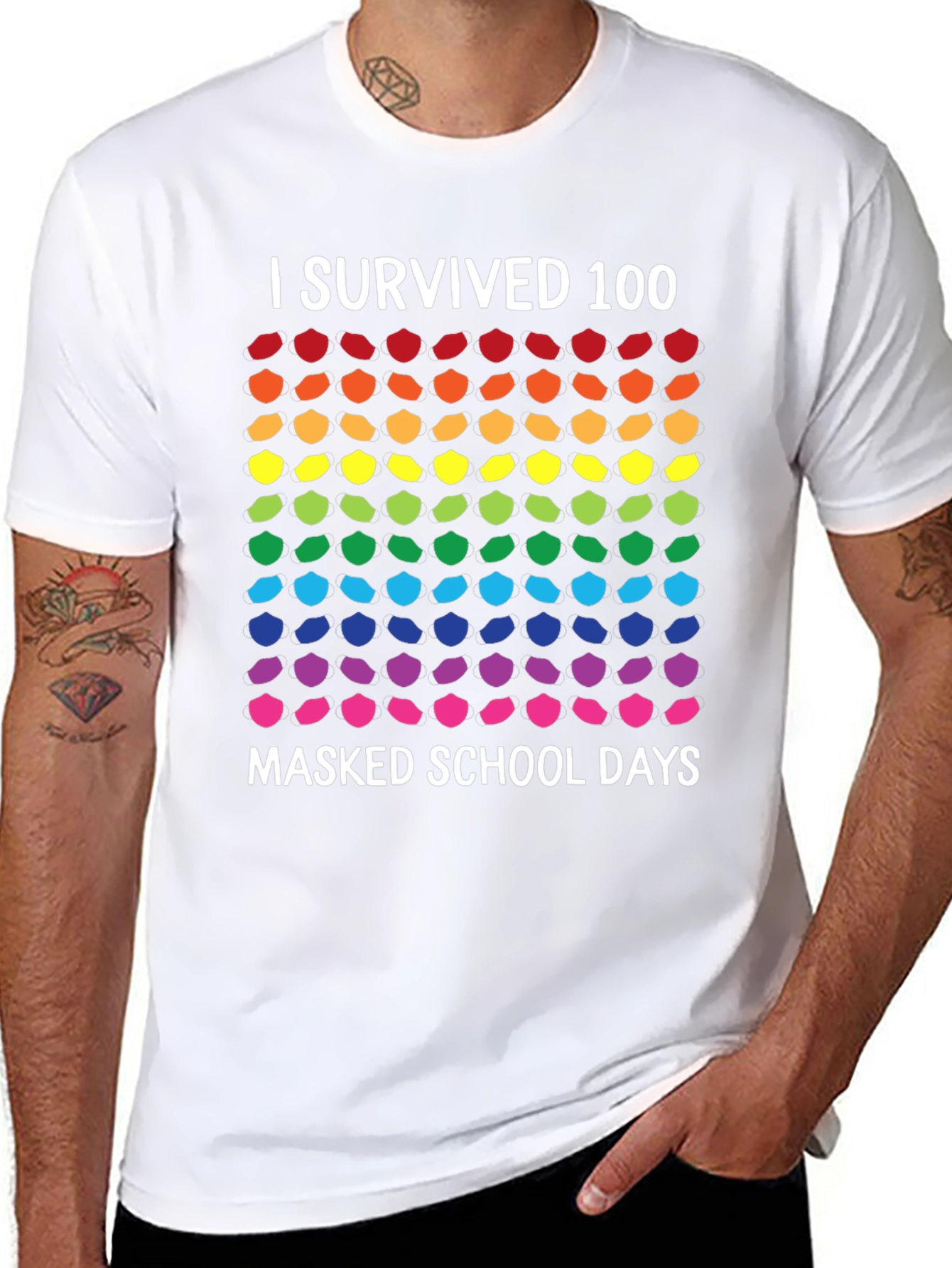 I Survived 100 Masked School Days T-Shirt
