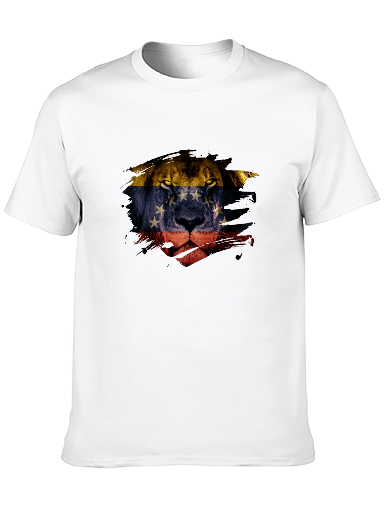 Venezuela Lion Flag Graphic Tee - Black