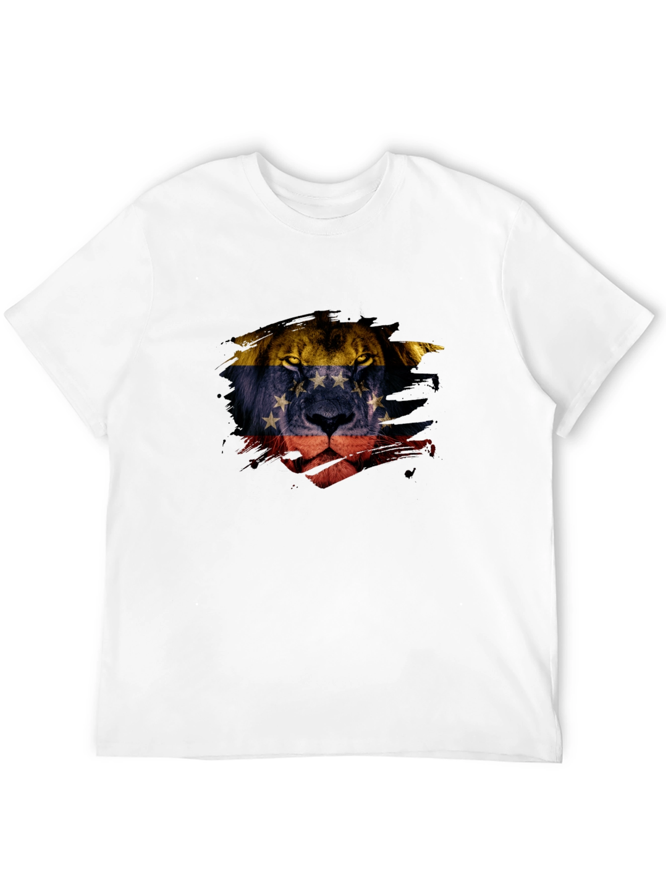Venezuela Lion Flag Graphic Tee - Black
