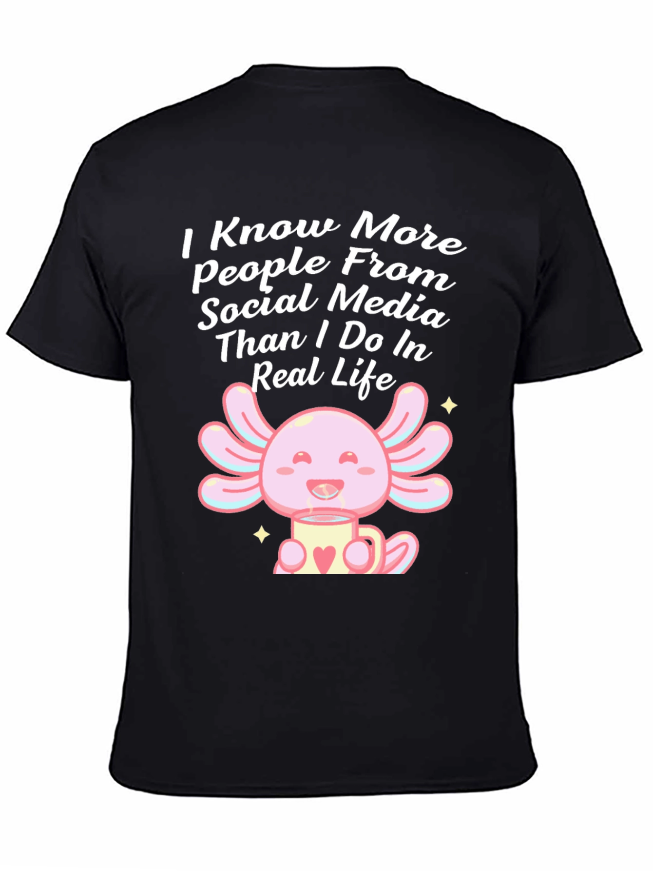 Social Media Axolotl T-Shirt