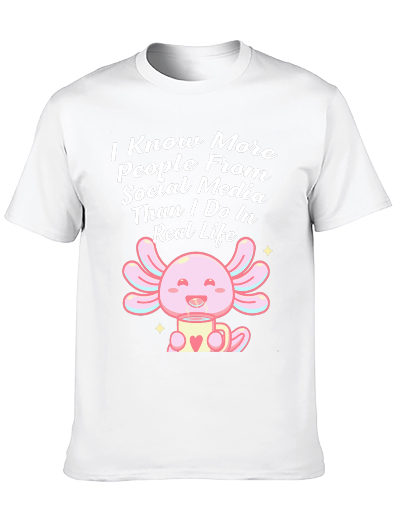 Social Media Axolotl T-Shirt
