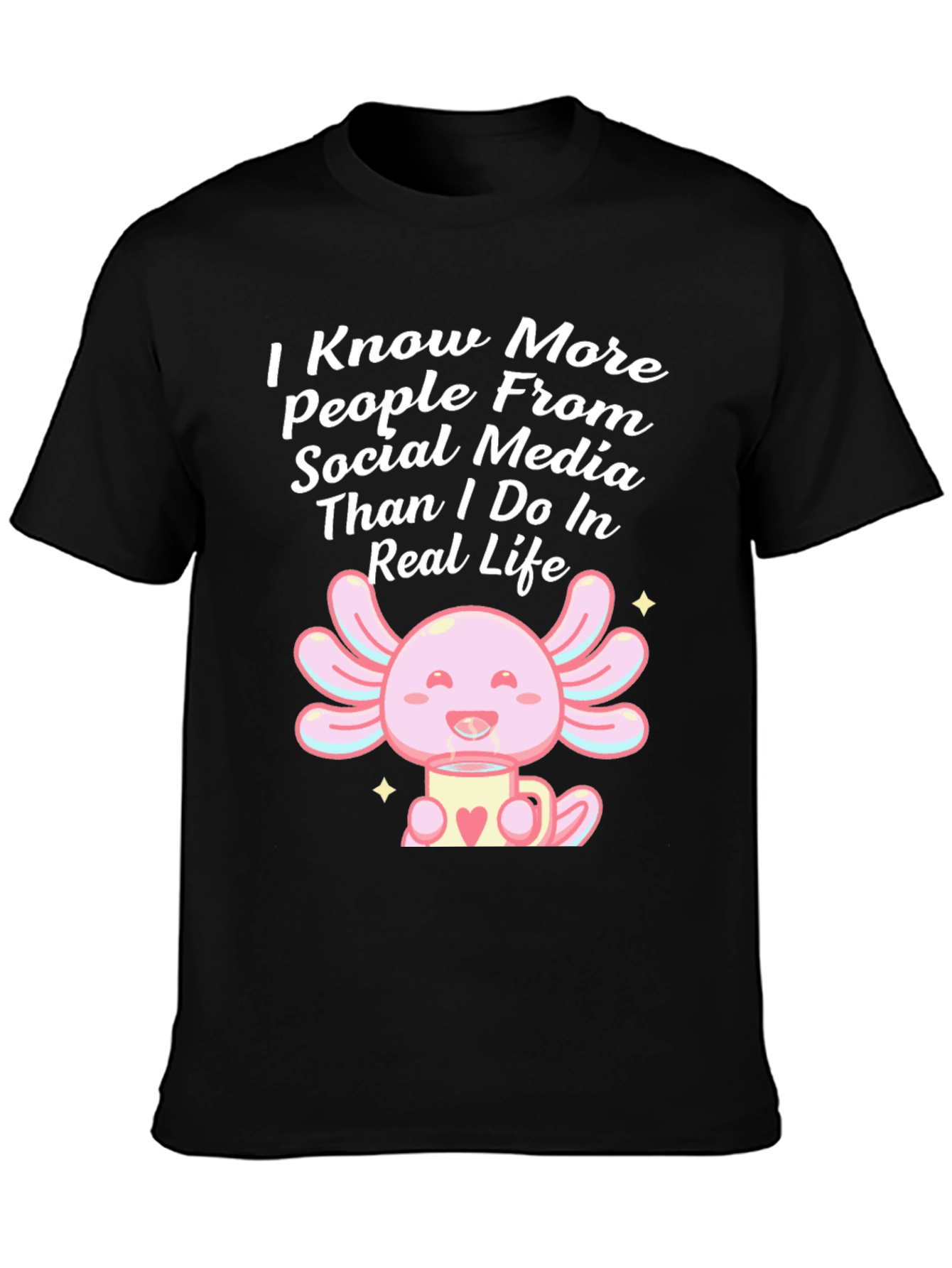Social Media Axolotl T-Shirt