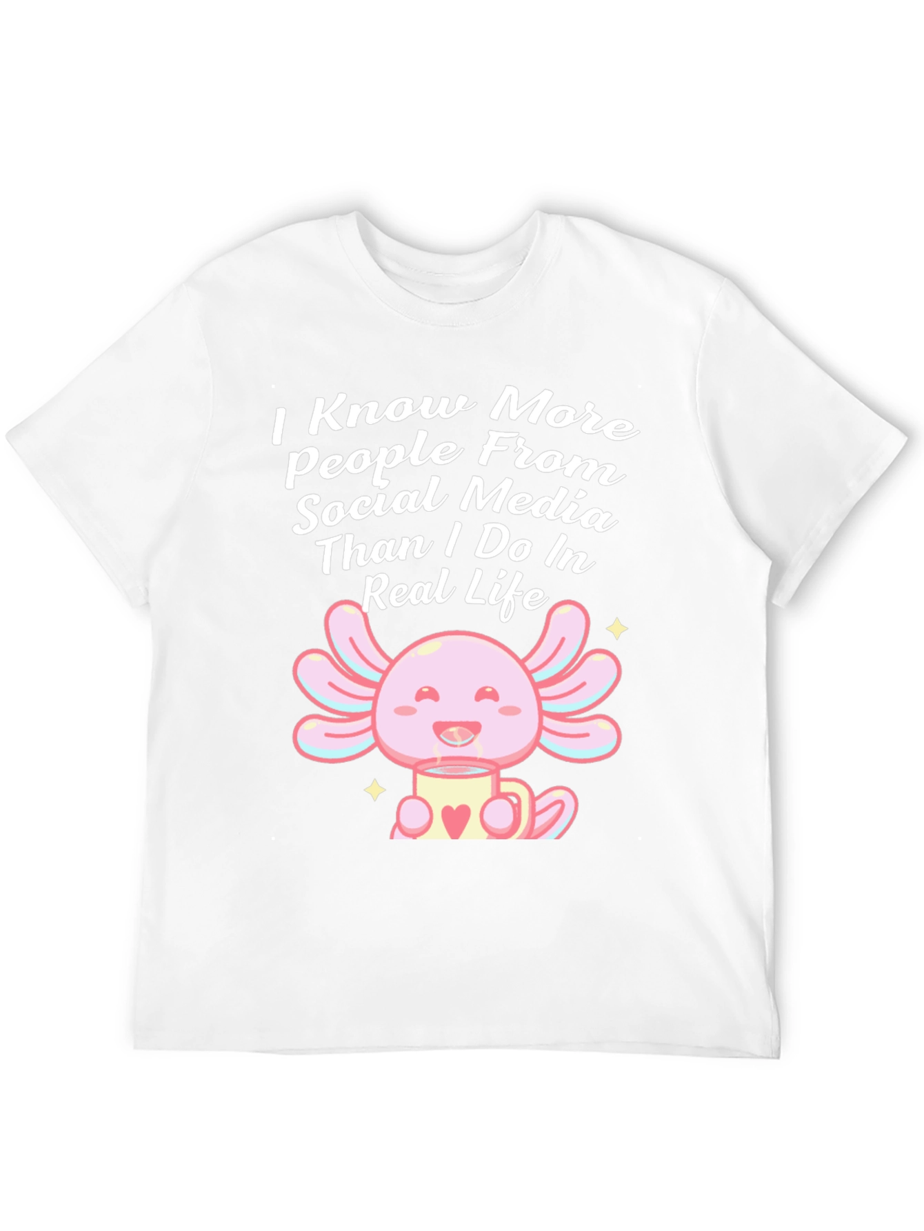 Social Media Axolotl T-Shirt