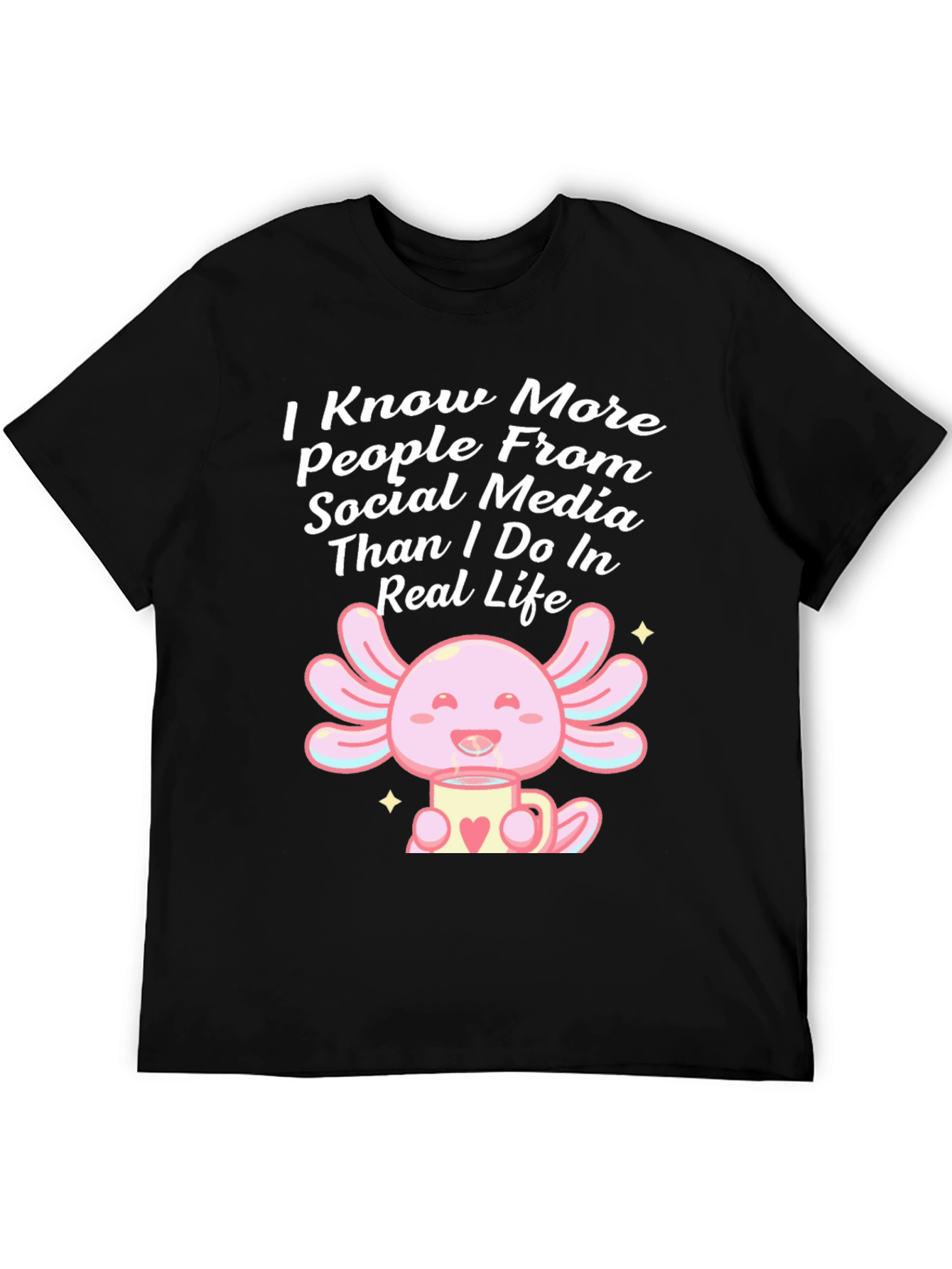 Social Media Axolotl T-Shirt