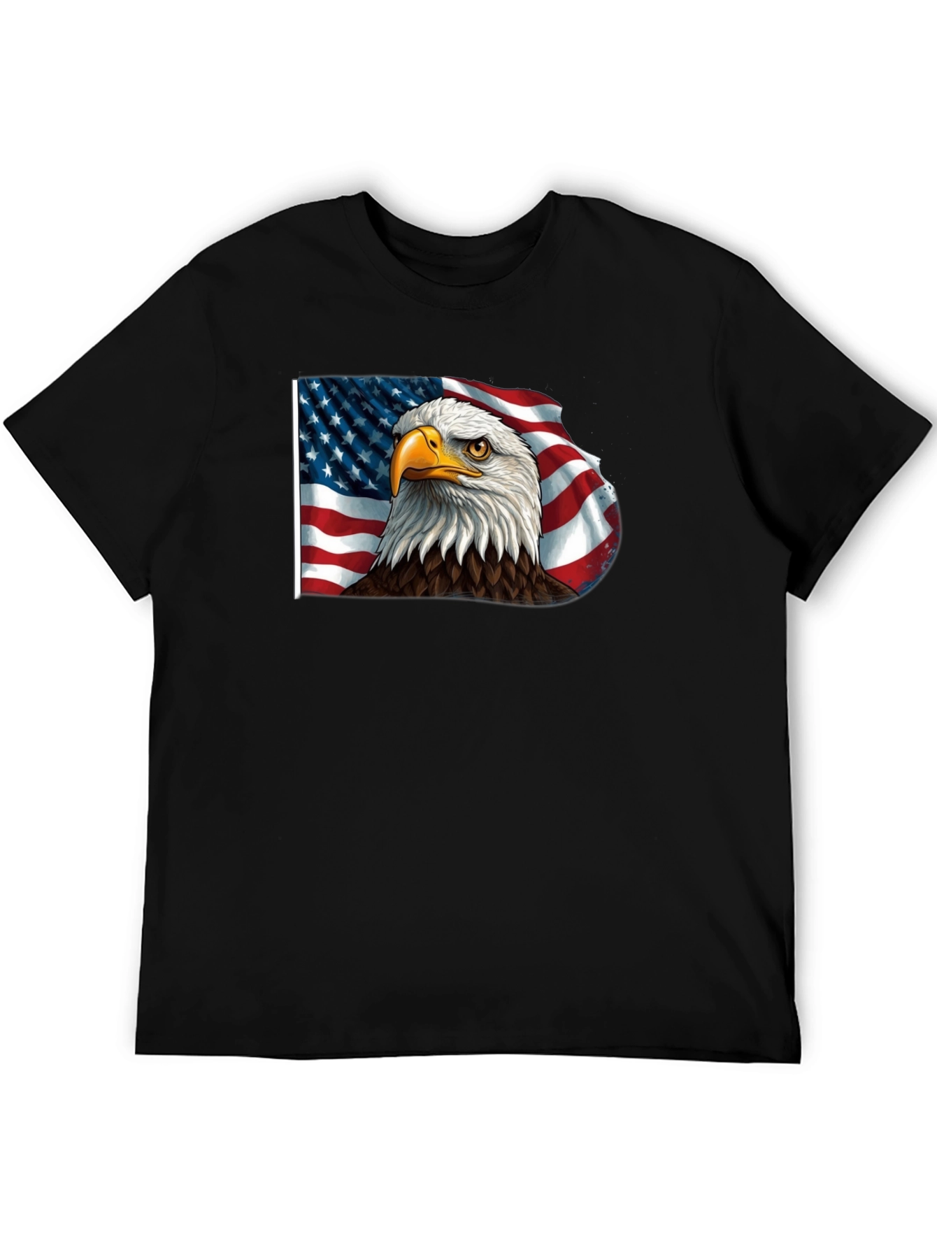 American Eagle Flag Graphic Tee - Patriotic Style