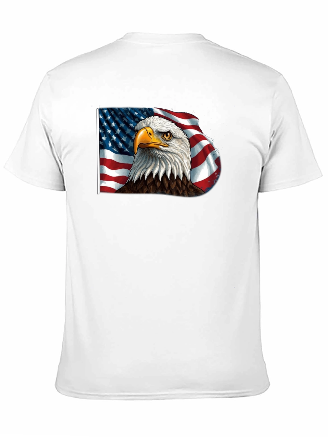 American Eagle Flag Graphic Tee - Patriotic Style