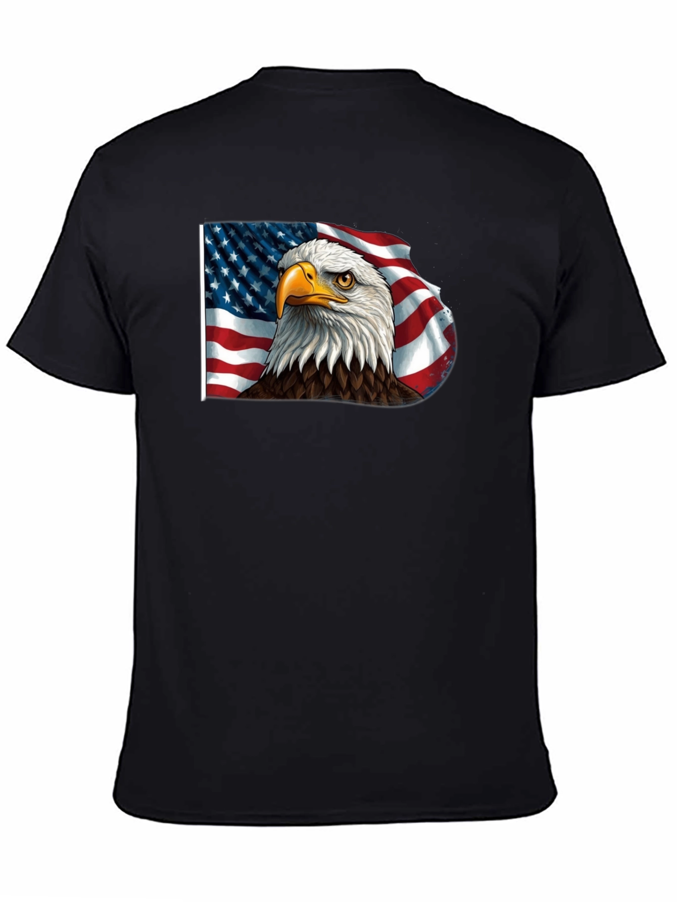 American Eagle Flag Graphic Tee - Patriotic Style