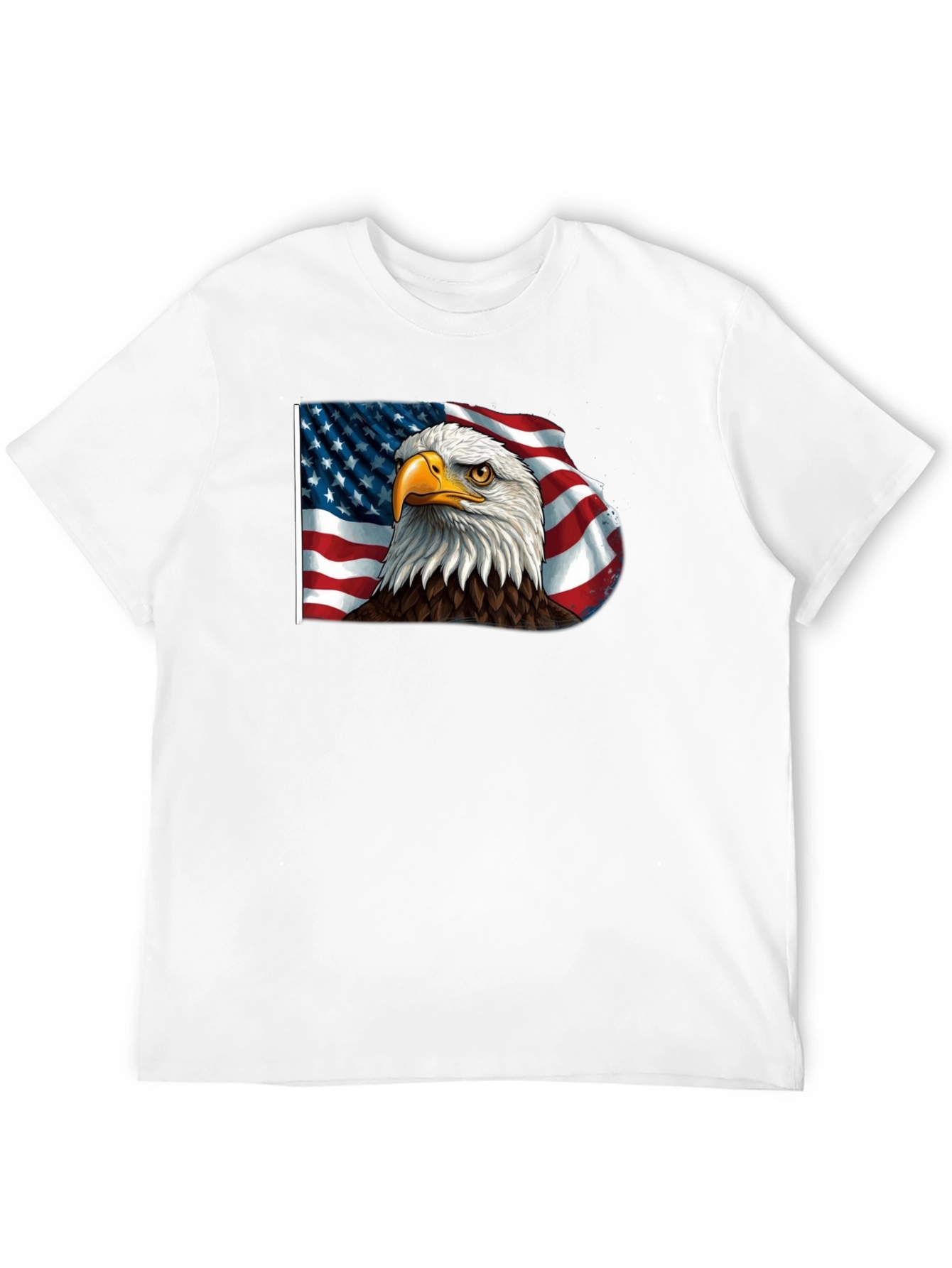 American Eagle Flag Graphic Tee - Patriotic Style
