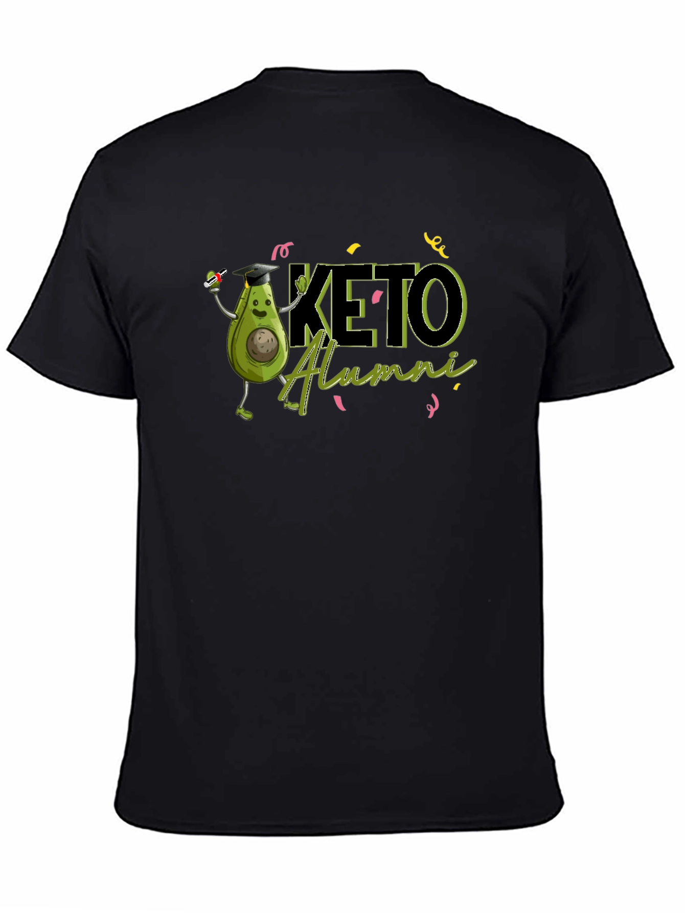 Keto Alumni Graduation T-Shirt - Funny Avocado Design