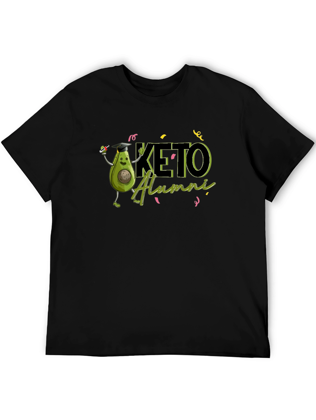 Keto Alumni Graduation T-Shirt - Funny Avocado Design