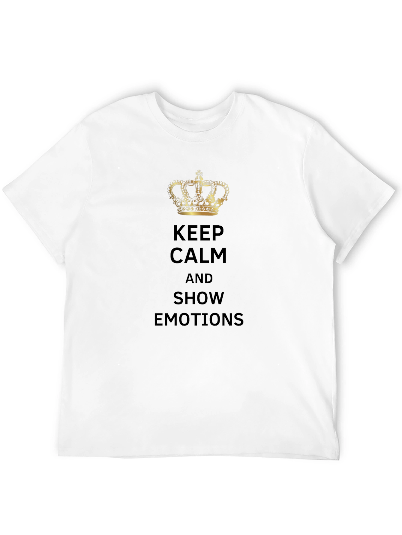 Keep Calm & Show Emotions Black T-Shirt