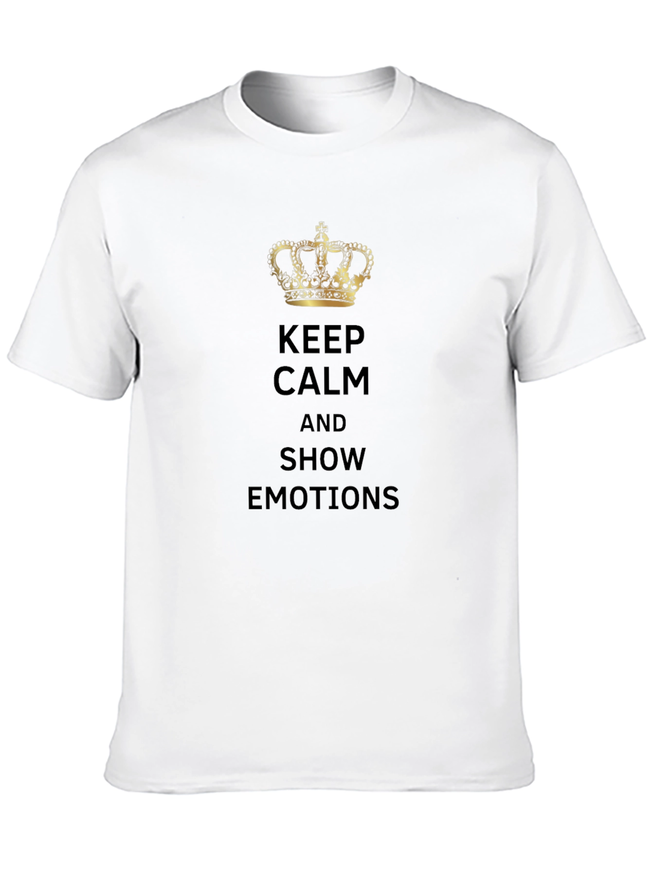 Keep Calm & Show Emotions Black T-Shirt